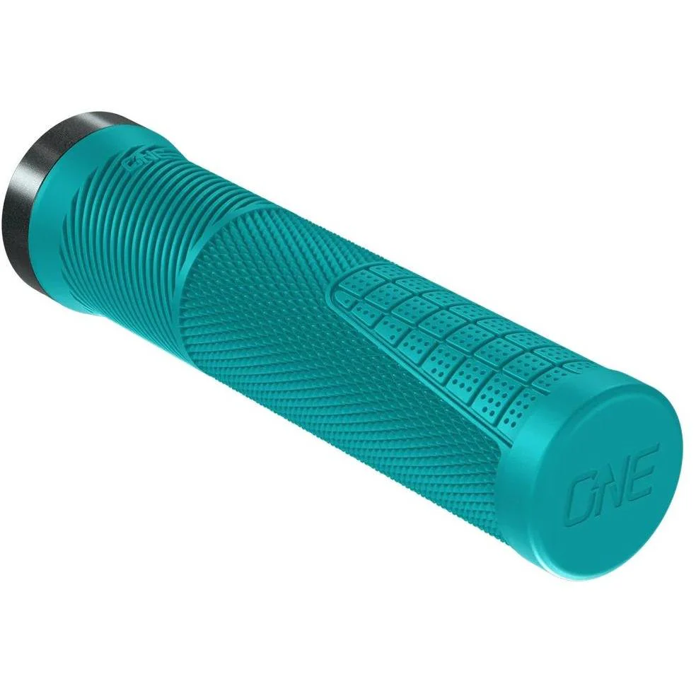OneUp Components Thin Lock-On Grips Turquoise - Image 2
