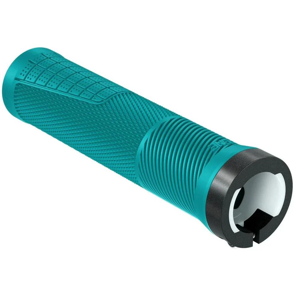 OneUp Components Thin Lock-On Grips Turquoise - Image 3