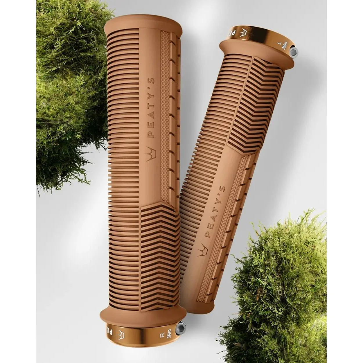 Peatys Monarch Grips - Mushroom Thin 130x30-32mm Gum - Image 2
