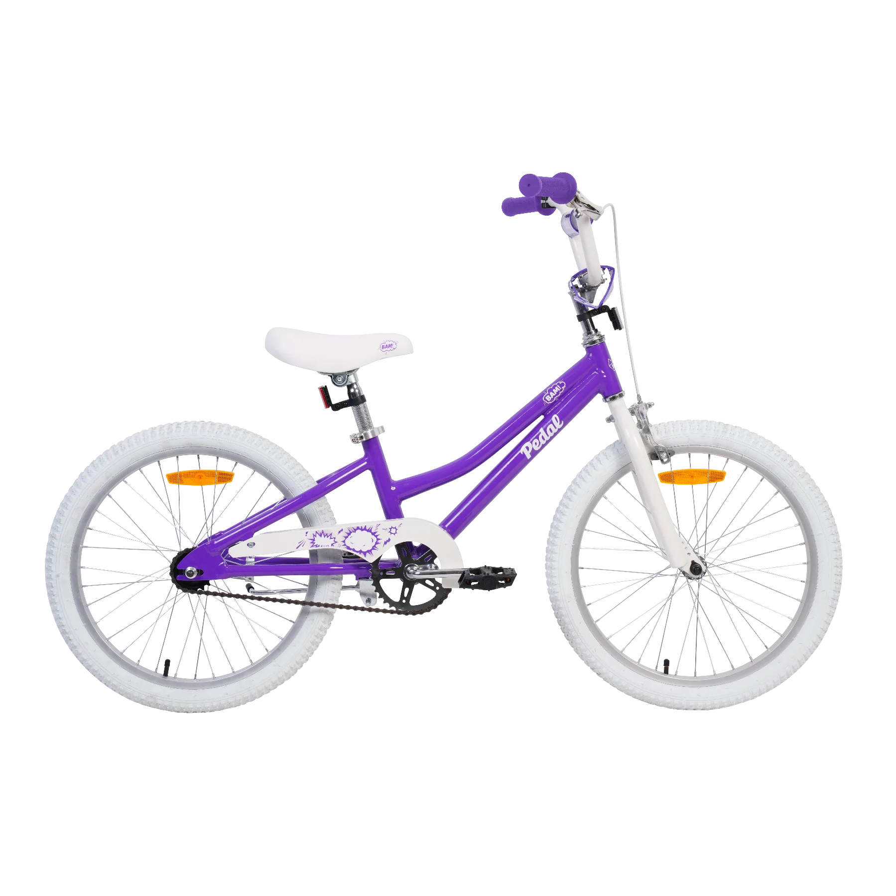 Pedal Bam Alloy 20'' Kids Bike Purple/White