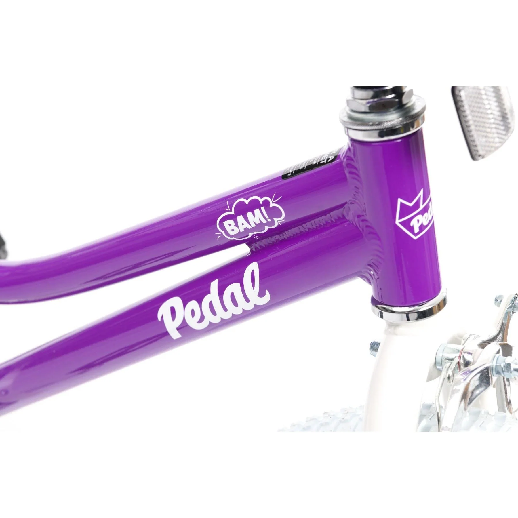 Pedal Bam Alloy 20'' Kids Bike Purple/White - Image 5