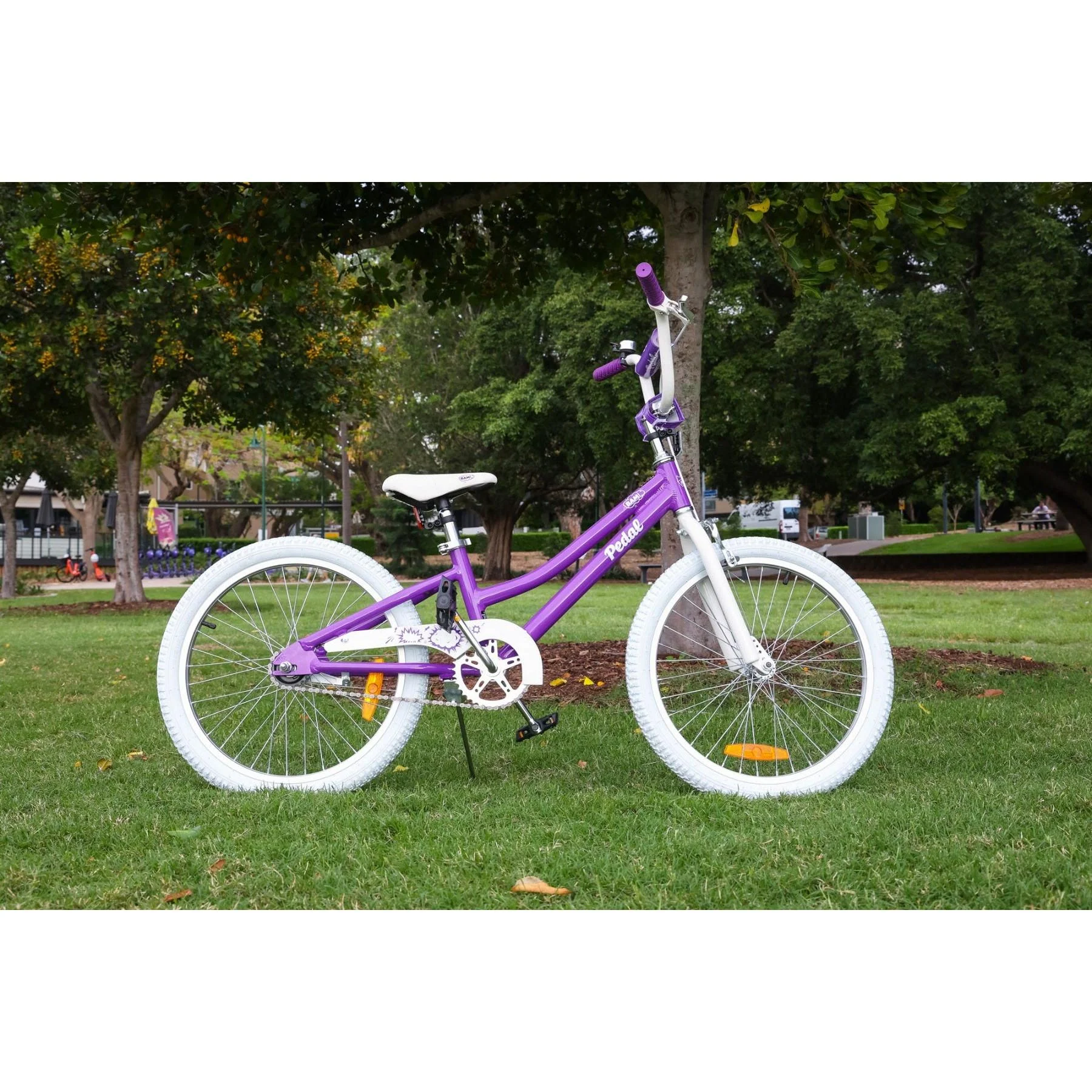 Pedal Bam Alloy 20'' Kids Bike Purple/White - Image 8