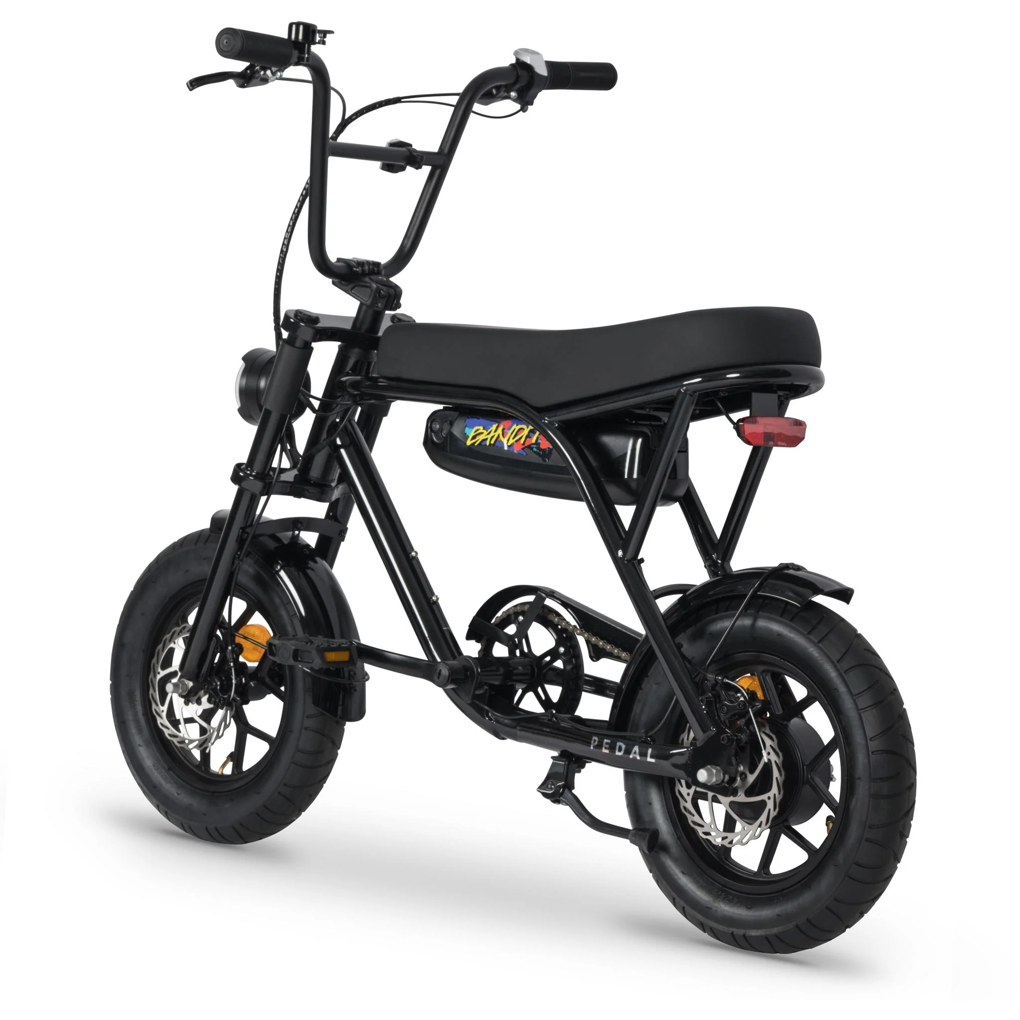 Pedal Bandit Mini 14'' Electric Fat Tyre Bike Black - Image 4