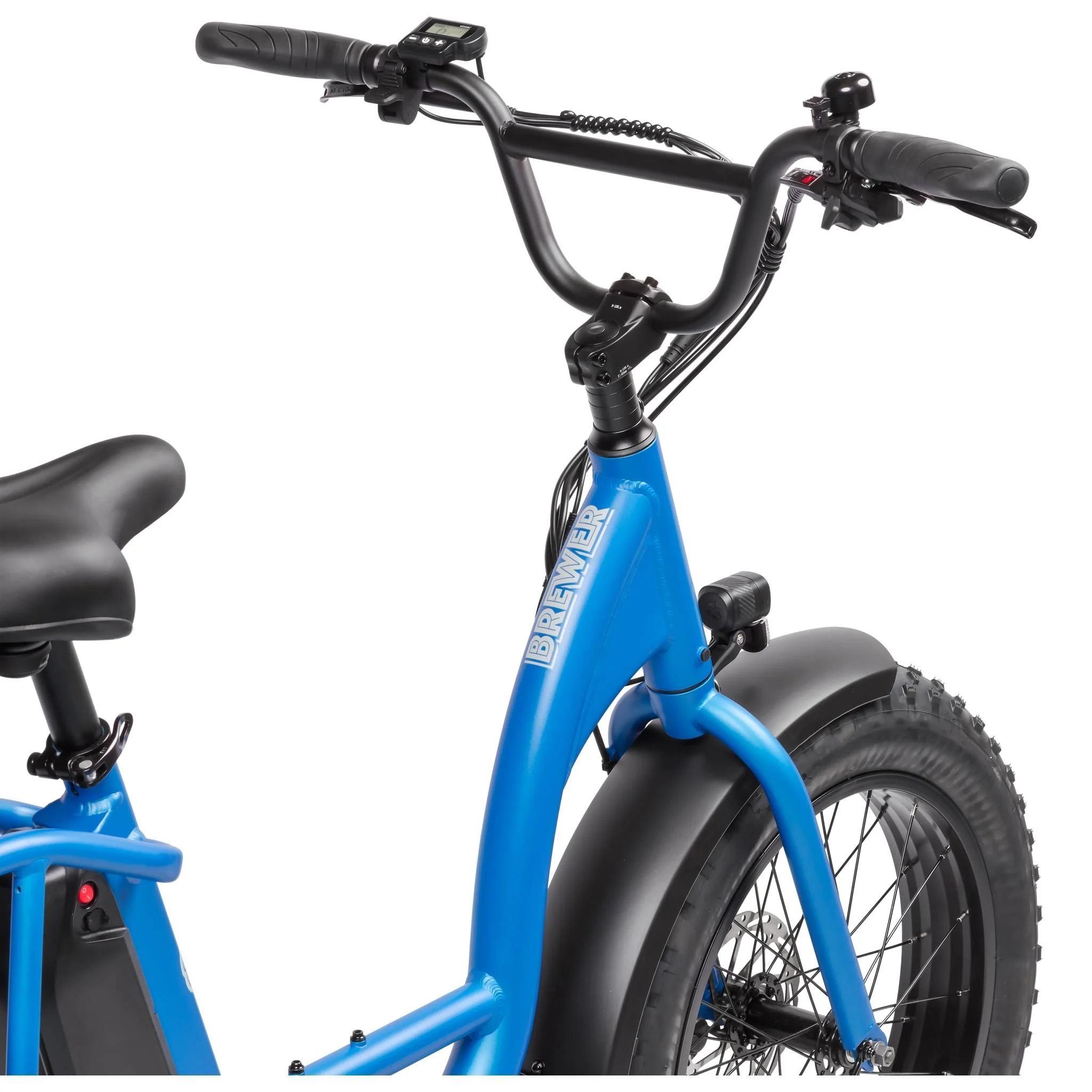 Pedal Brewer Electric Cruiser Bike Reef Blue 468Wh - Image 4