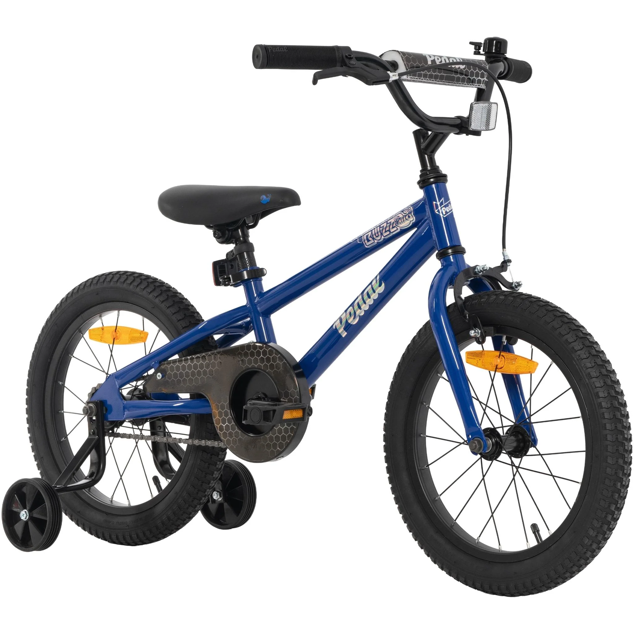 Pedal Buzz Steel 16'' Kids Bike Blue Silver - Image 2