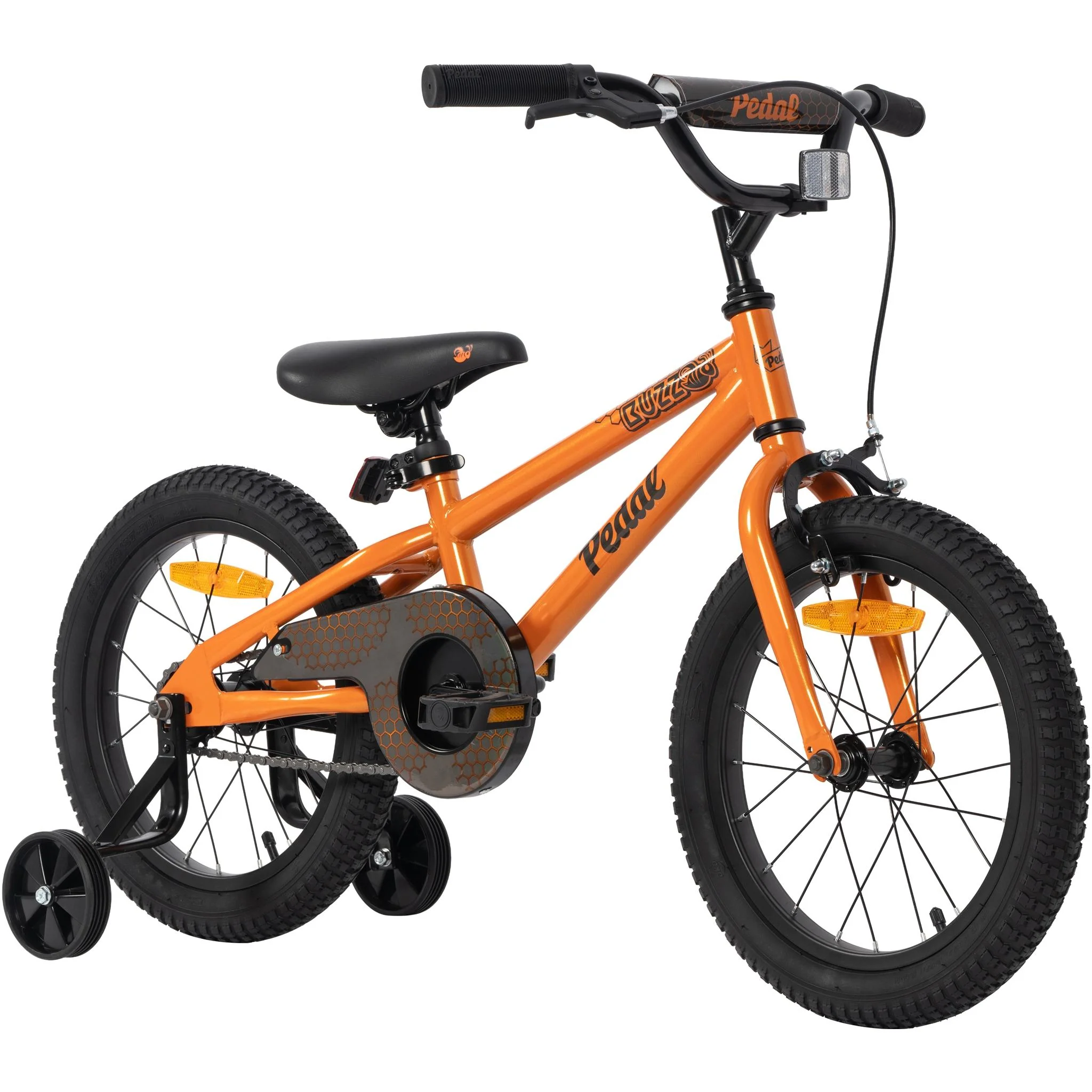 Pedal Buzz Steel 16'' Kids Bike Orange - Image 2