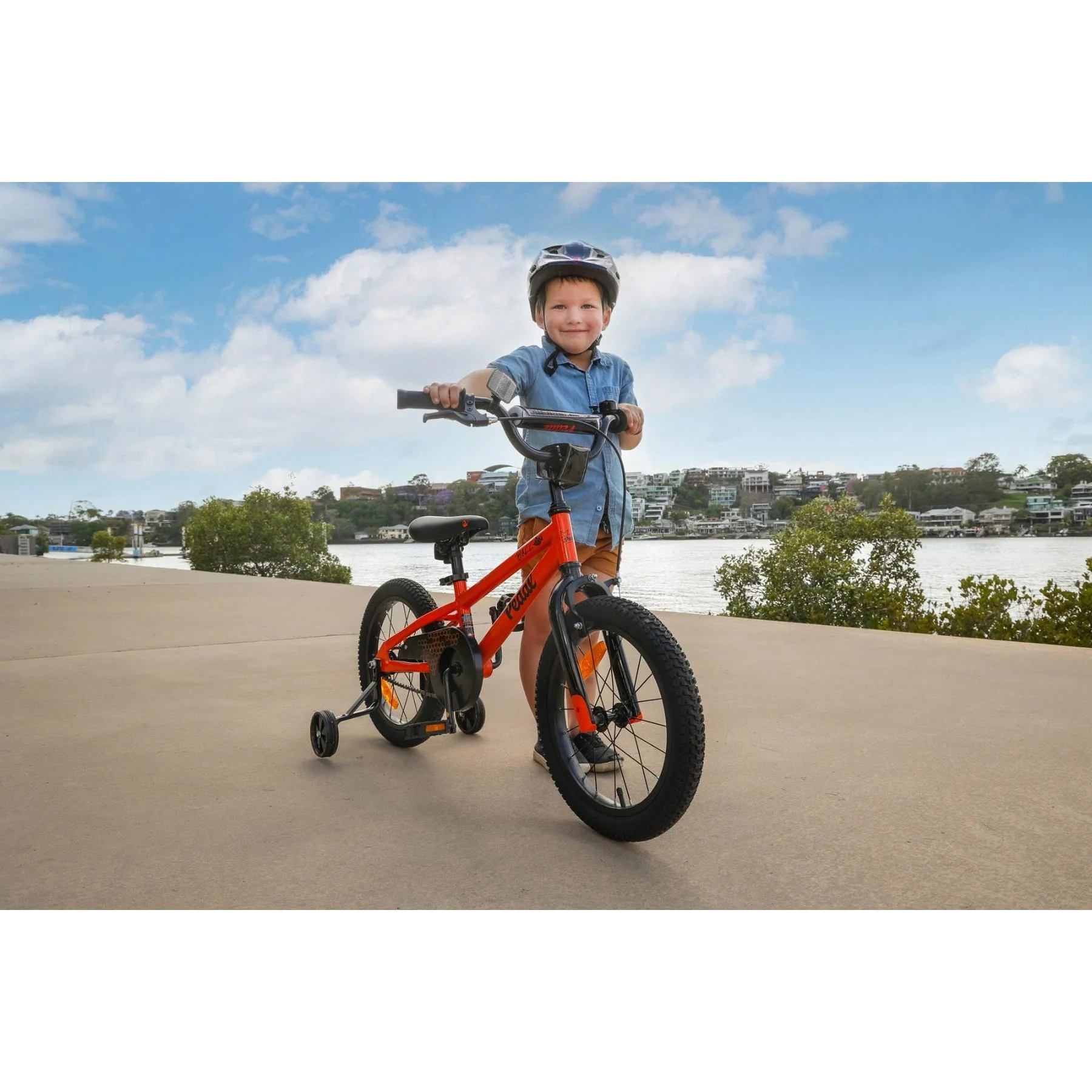 Pedal Buzz Steel Kids Bike Orange - Image 2