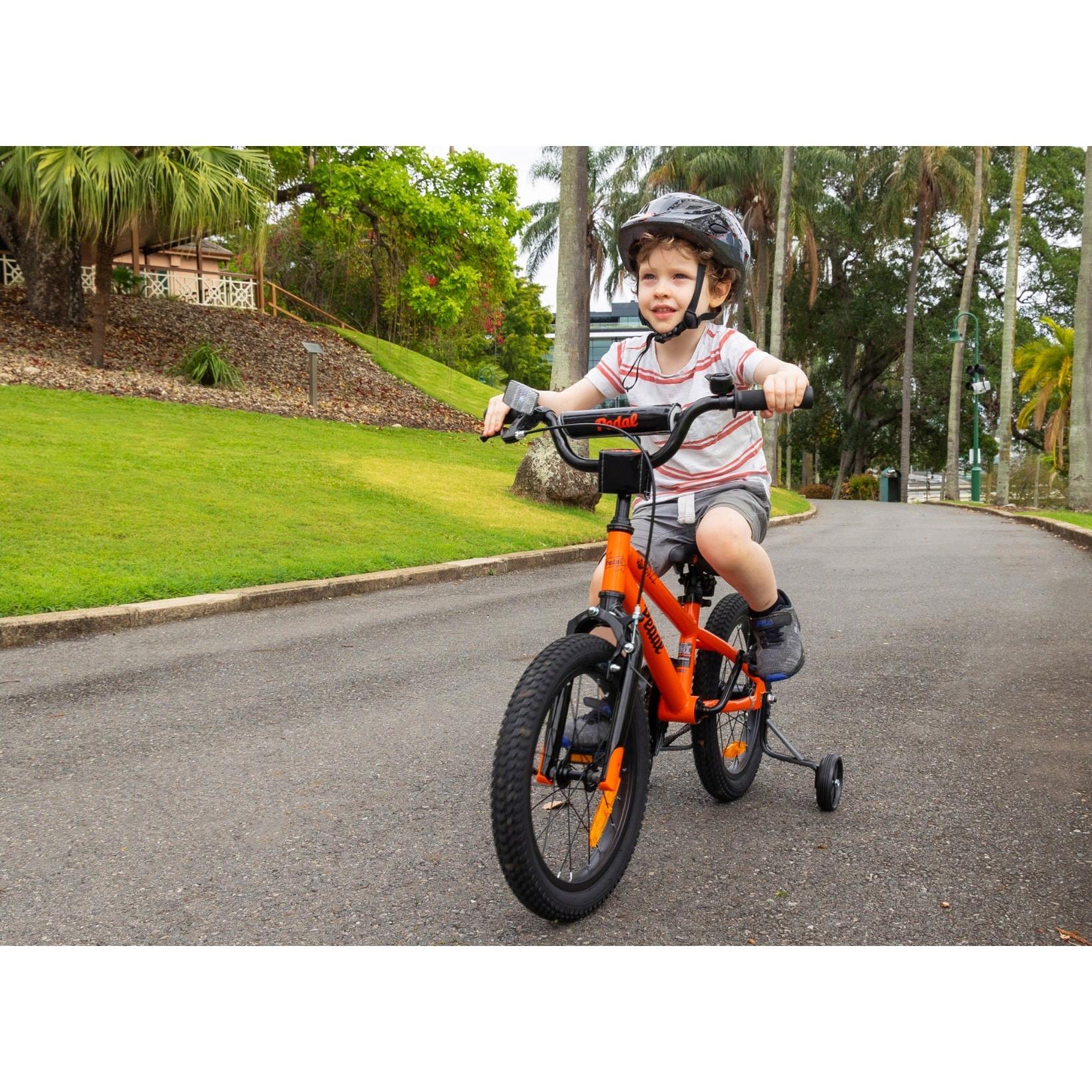 Pedal Buzz Steel Kids Bike Orange - Image 3