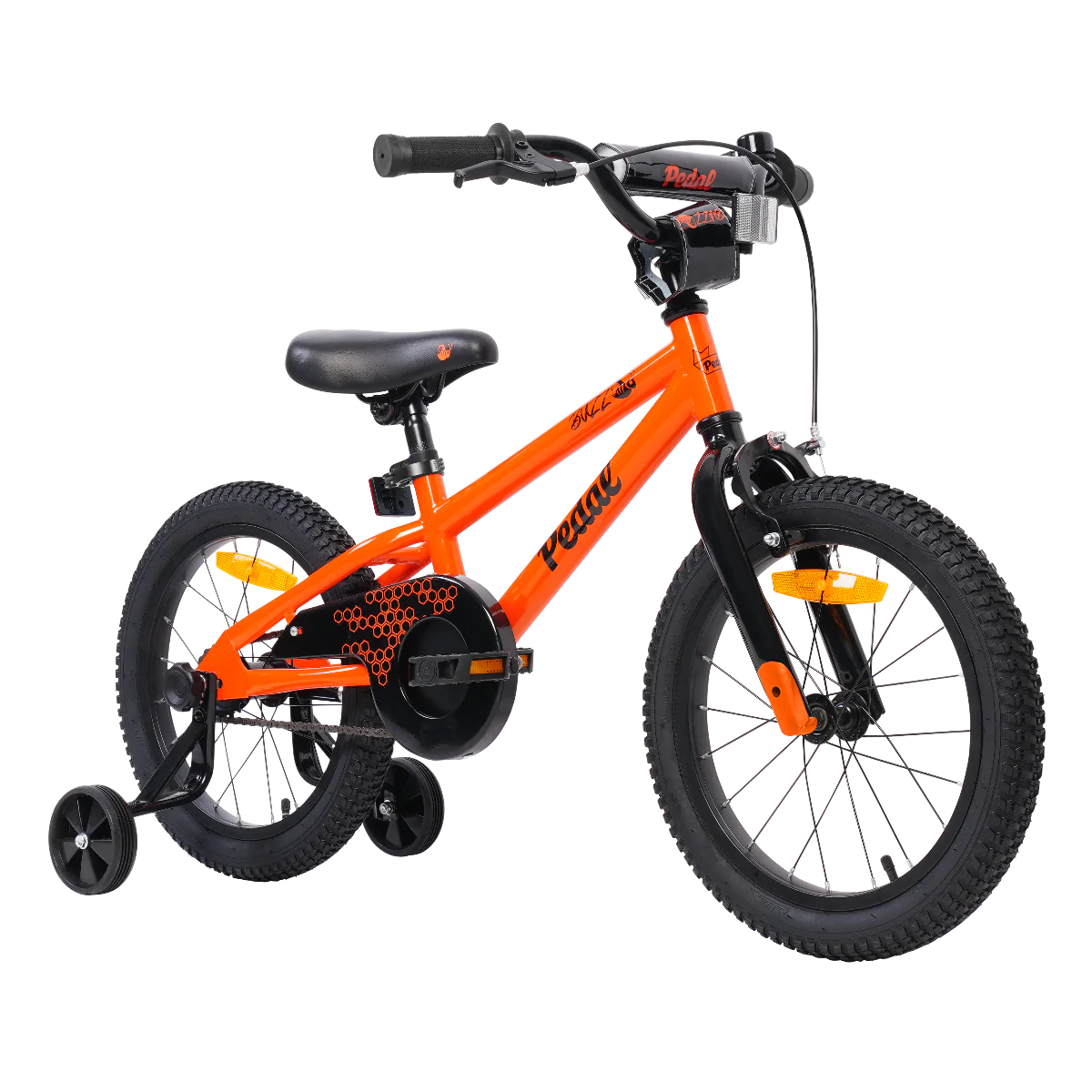 Pedal Buzz Steel Kids Bike Orange - Image 7
