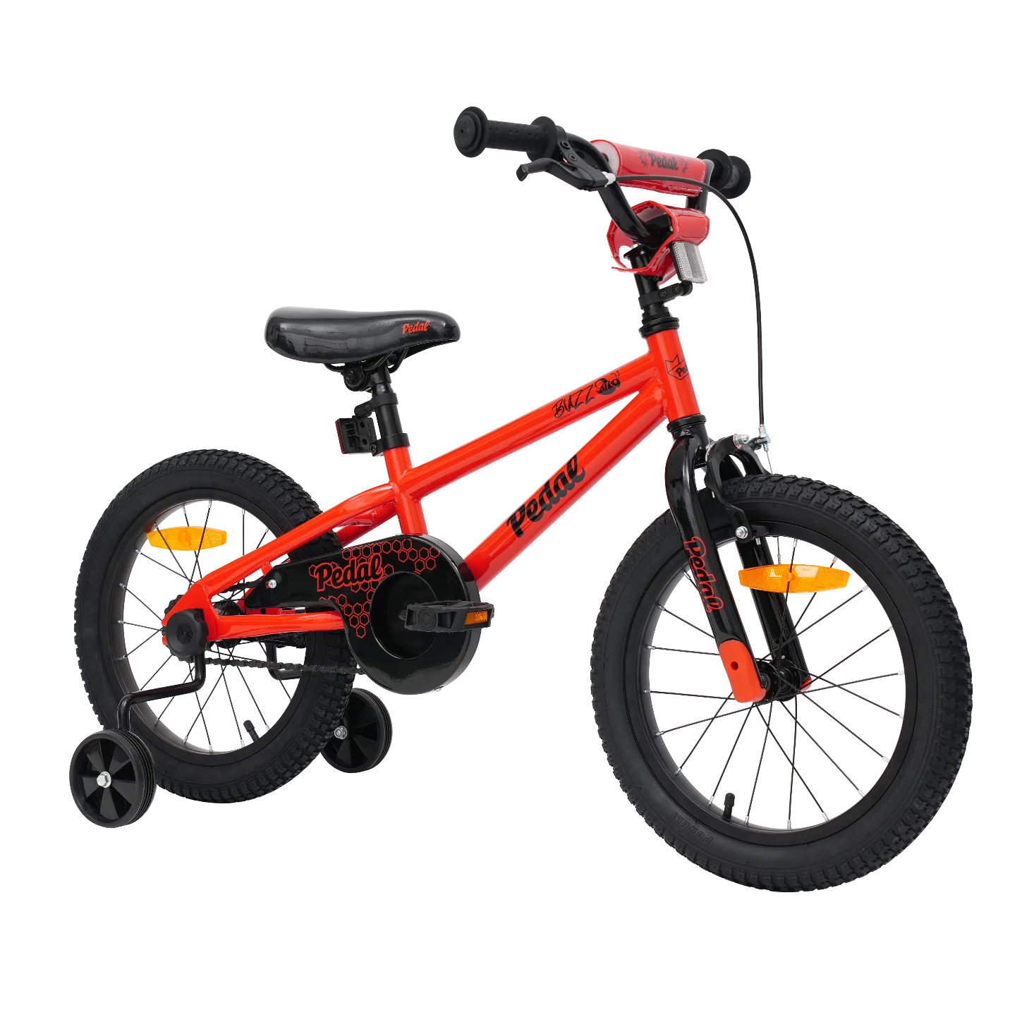 Pedal Buzz Steel Kids Bike Red
