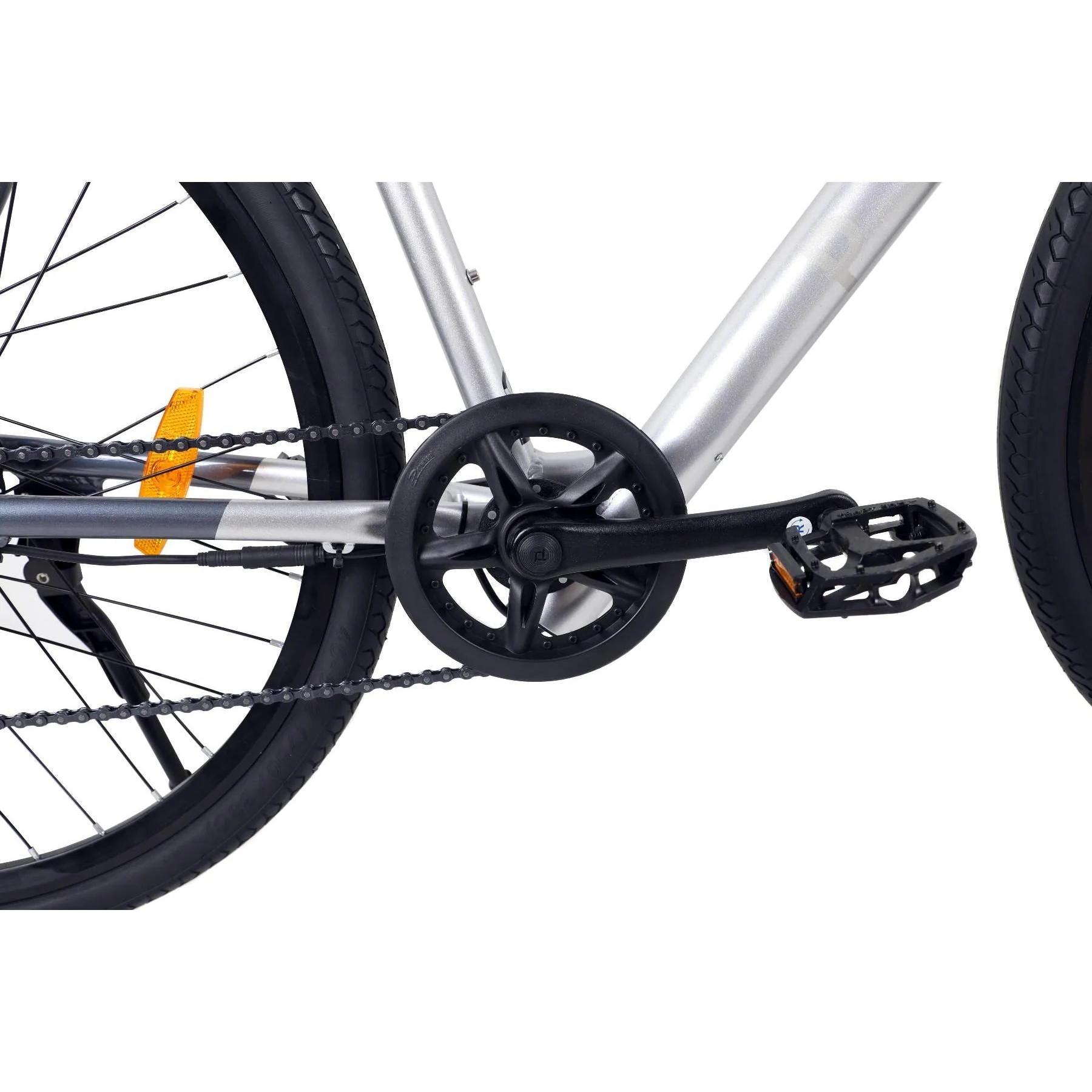 Pedal Clipper Electric Flat Bar Road Bike Grey 54cm - Image 2