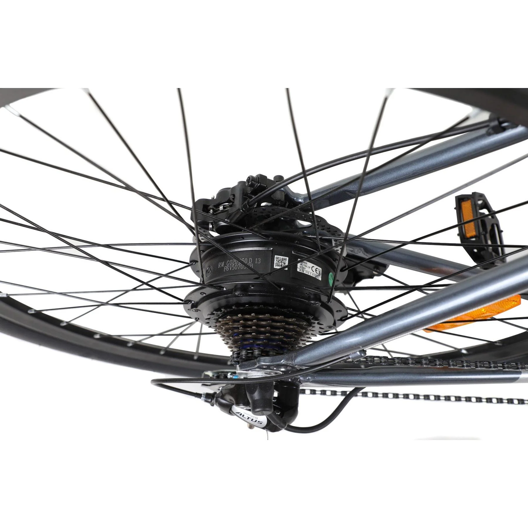 Pedal Clipper Electric Flat Bar Road Bike Grey 54cm - Image 3