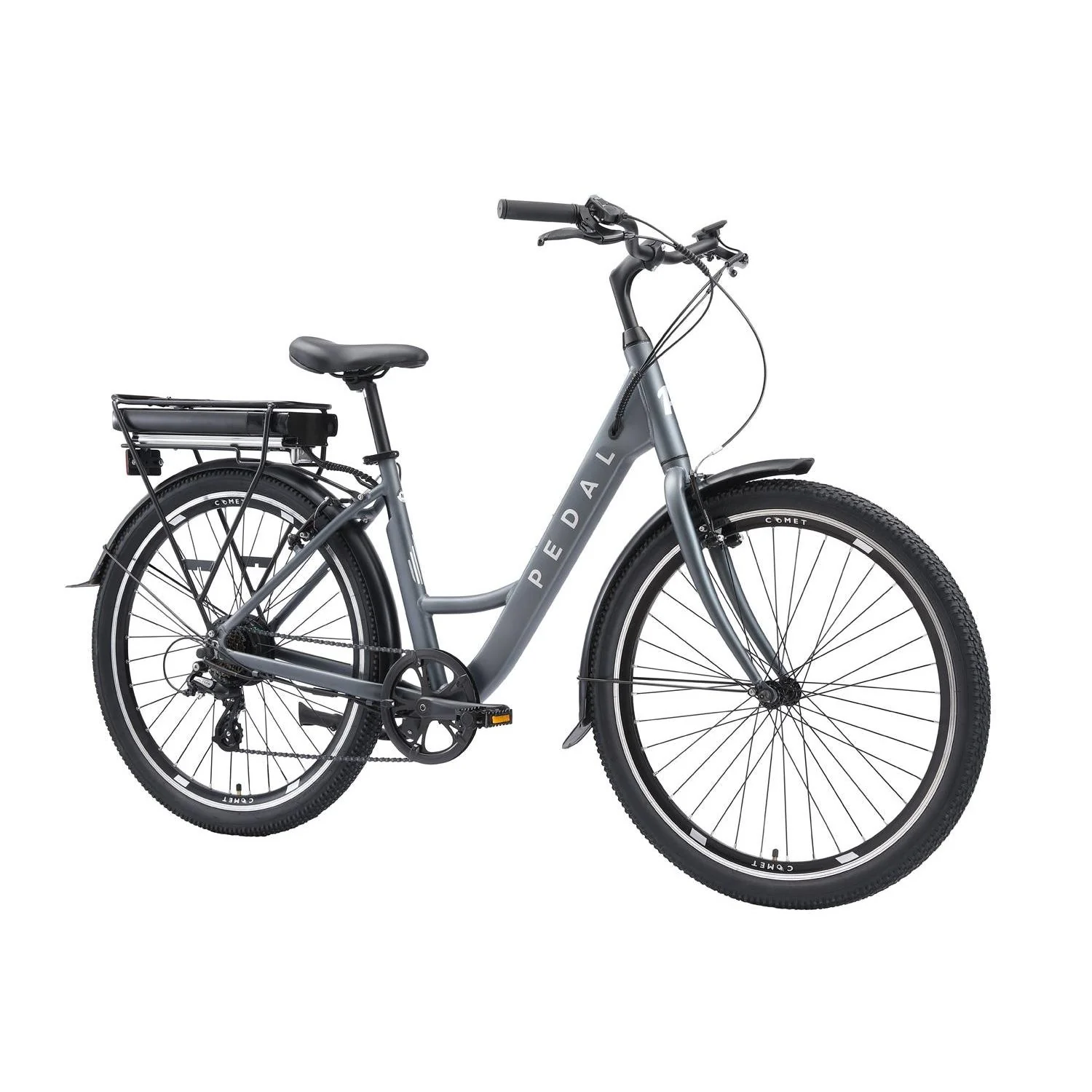 Pedal Comet 2 Step Through Electric Cruiser Bike Lunar Grey - Image 3