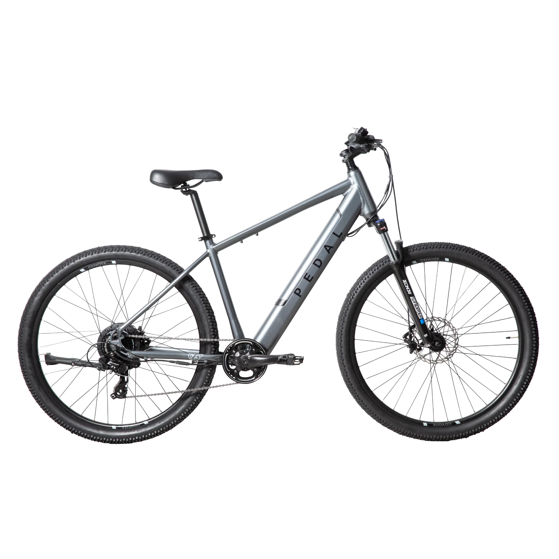 Pedal Coyote 2 Electric Hardtail Mountain Bike Gloss Charcoal