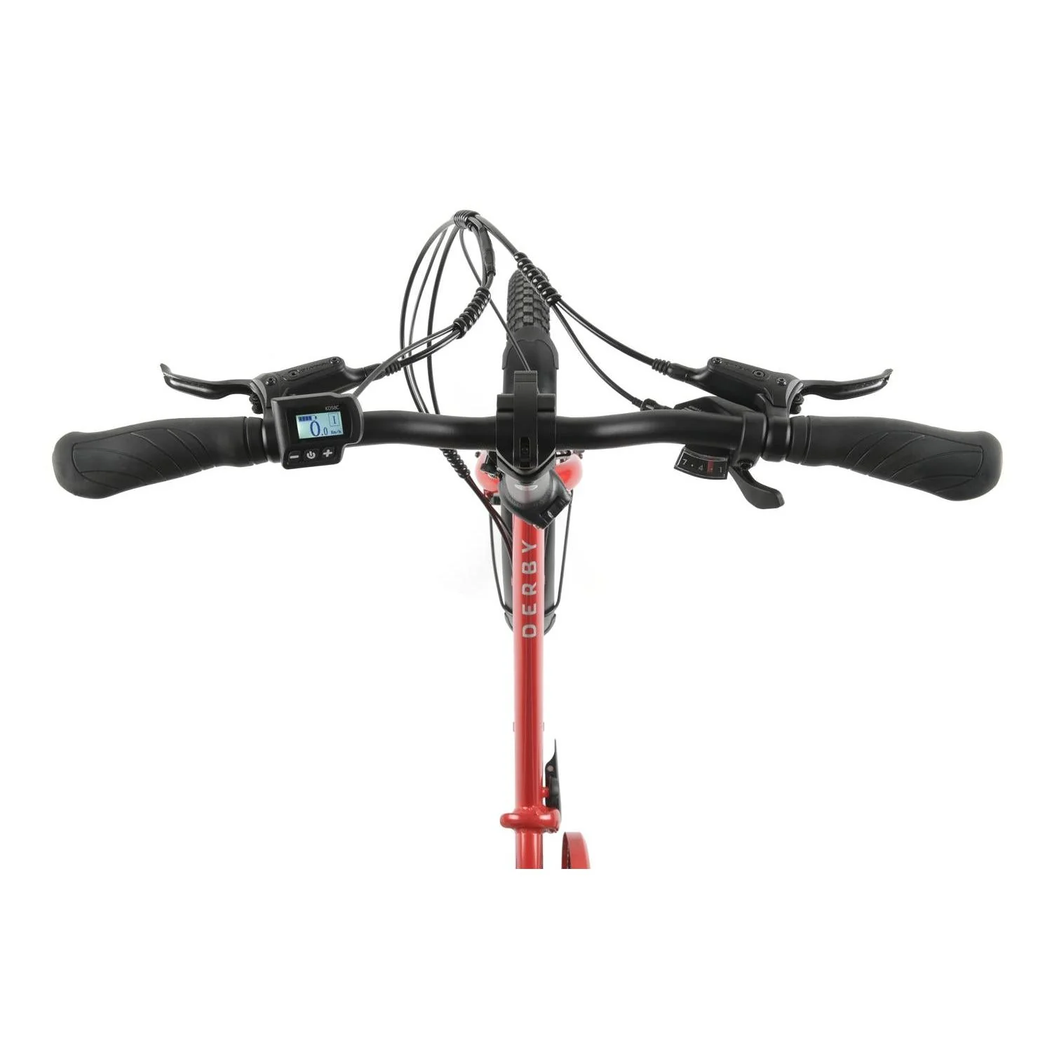 Pedal Derby Electric Folding Bike Red - Image 4