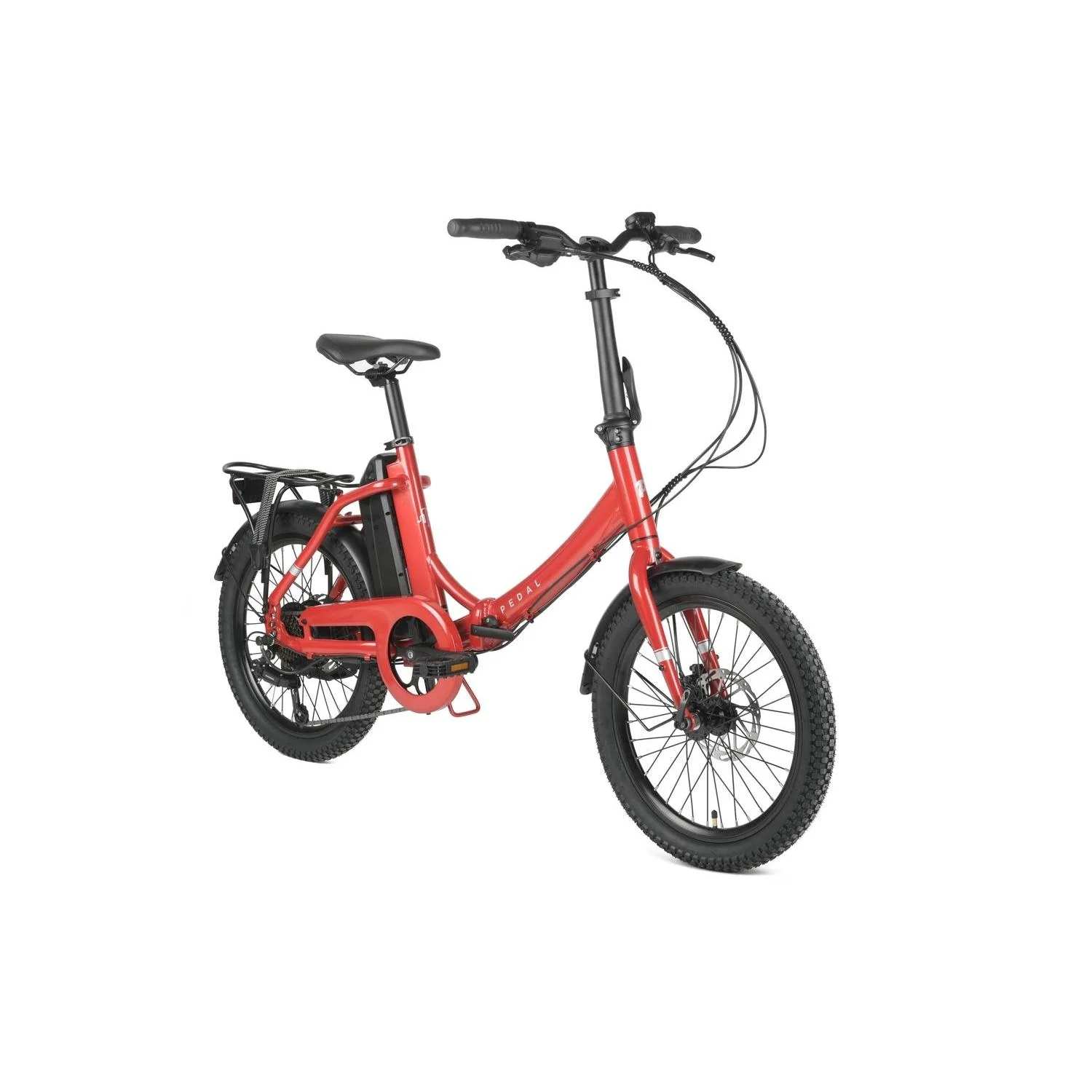 Pedal Derby Electric Folding Bike Red - Image 8