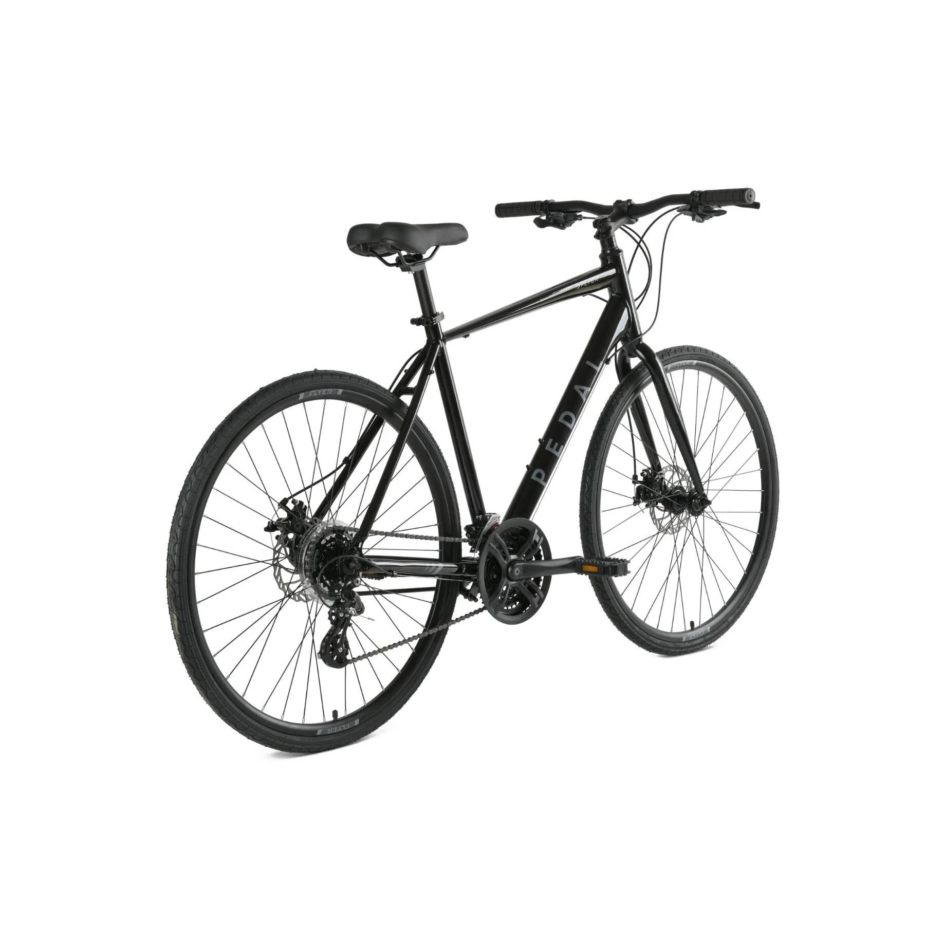 Pedal Flyer Hybrid Bike Black - Image 3