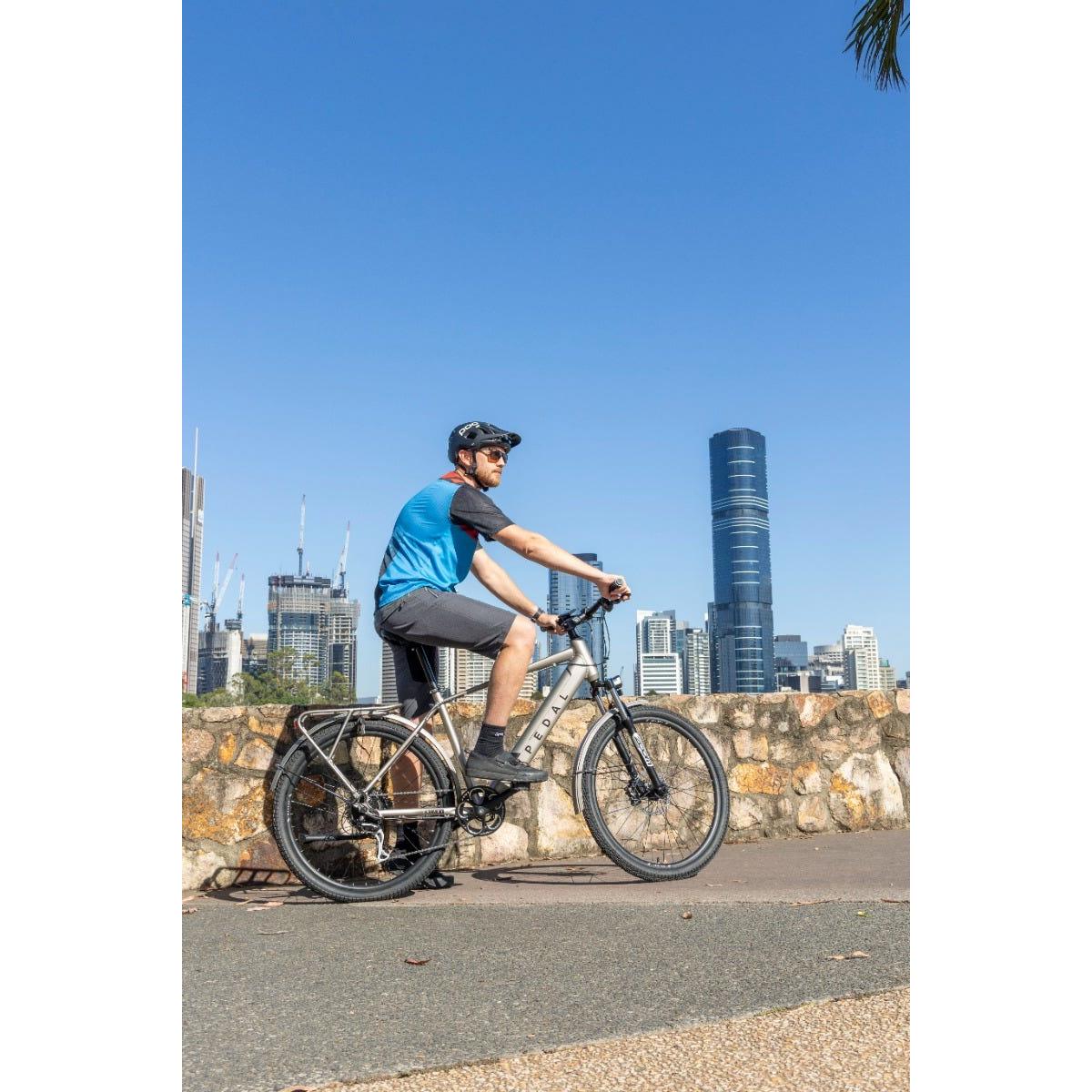 Pedal Galaxy Electric Hybrid Bike Silver - Image 10