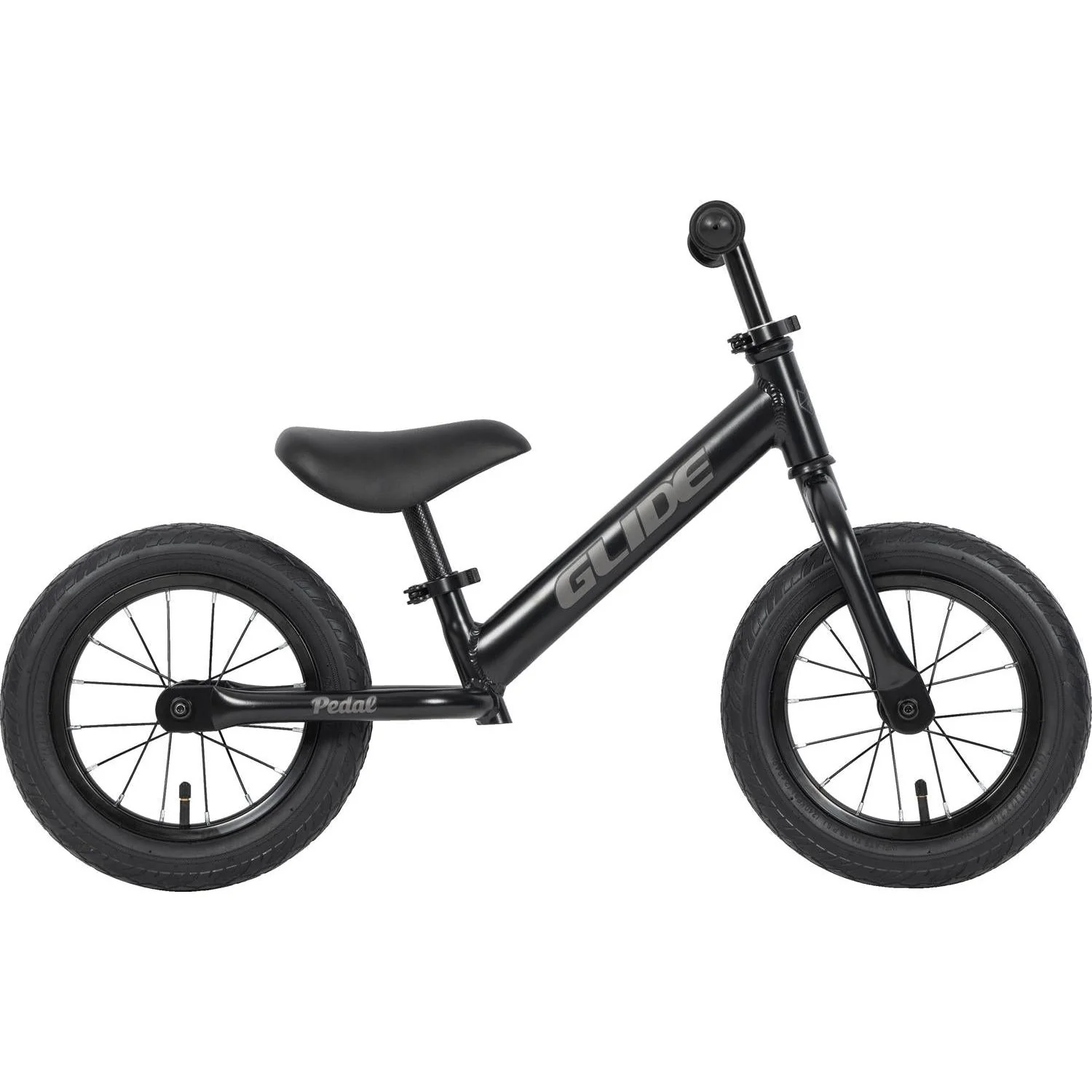 Pedal Glide PT Alloy 12'' Balance Bike (Air Tyres) Midnight Black