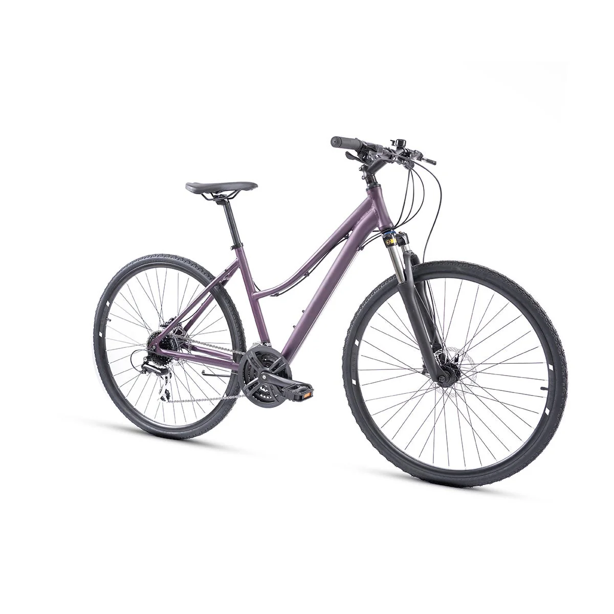 Pedal Hawk Hybrid Bike Dark Purple - Image 2