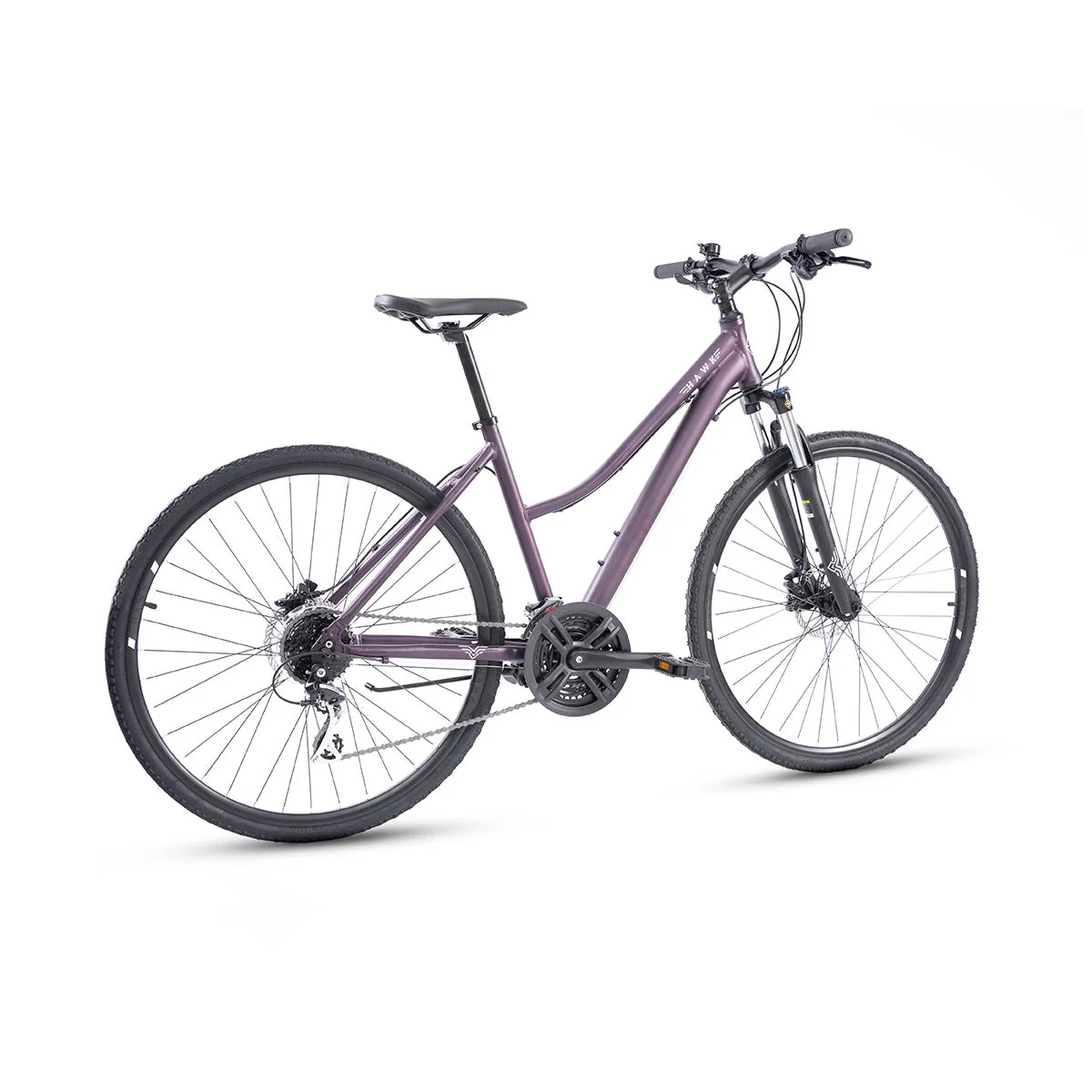 Pedal Hawk Hybrid Bike Dark Purple - Image 3