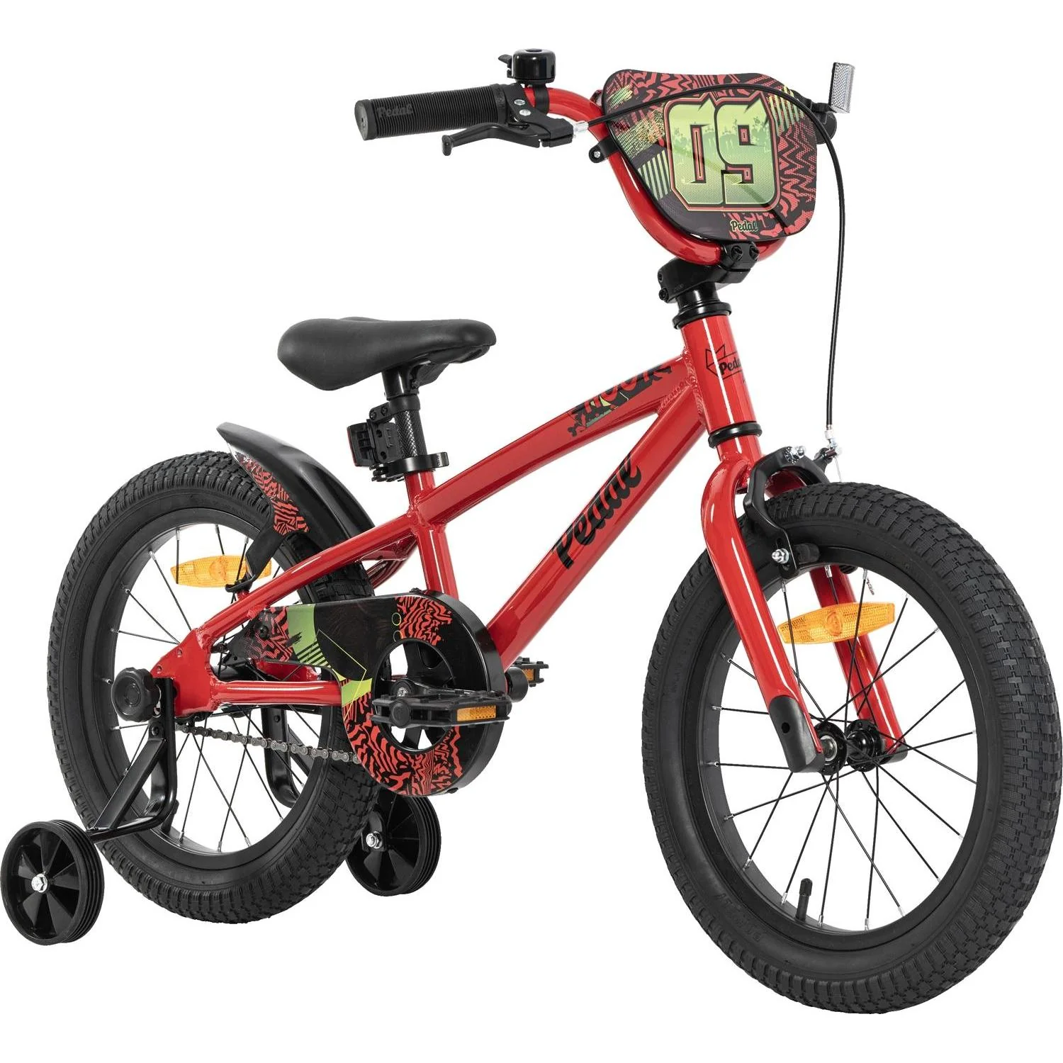 Pedal Hoot 16'' Alloy Kids Bike Red/Black - Image 3