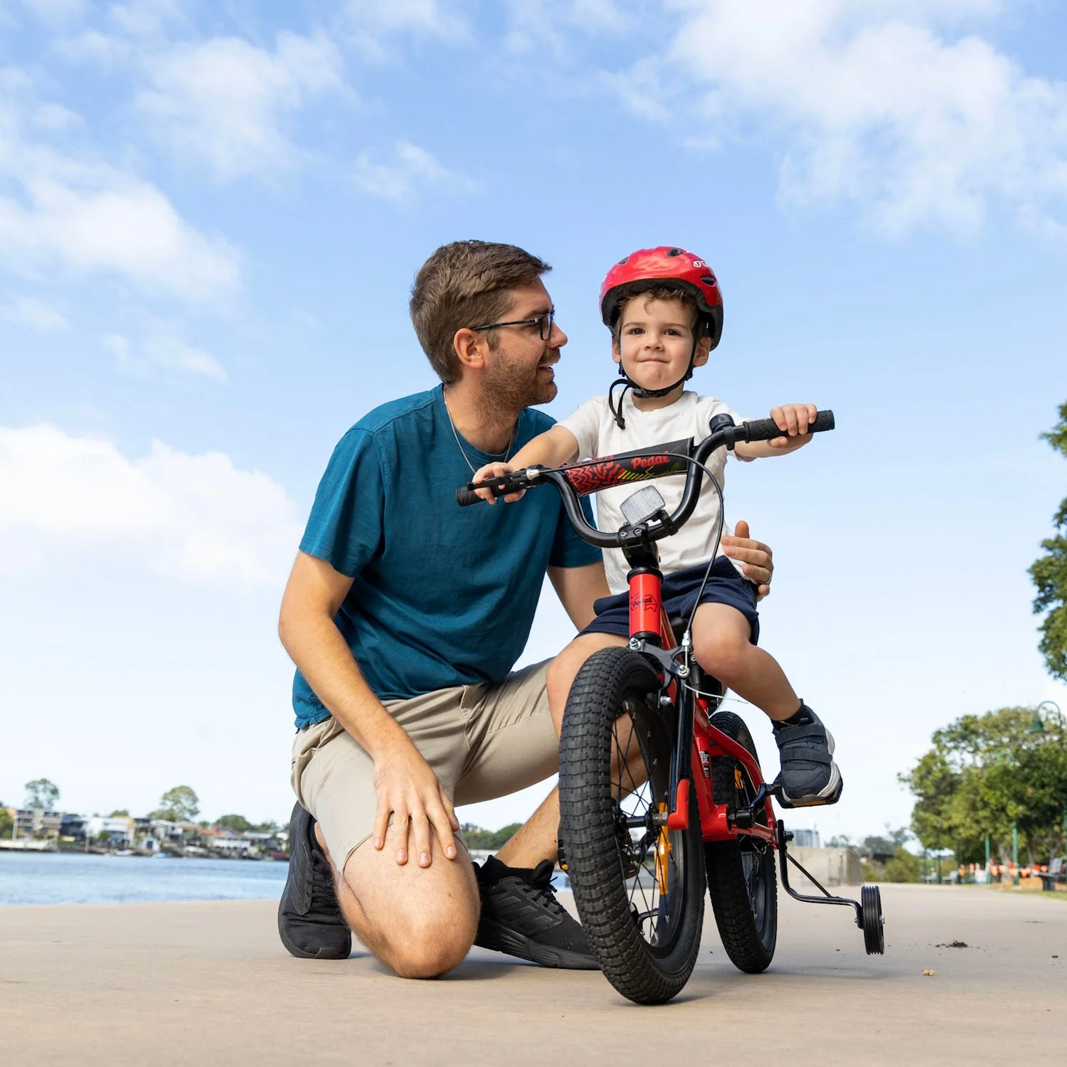 Pedal Hoot 16'' Alloy Kids Bike Red/Black - Image 4