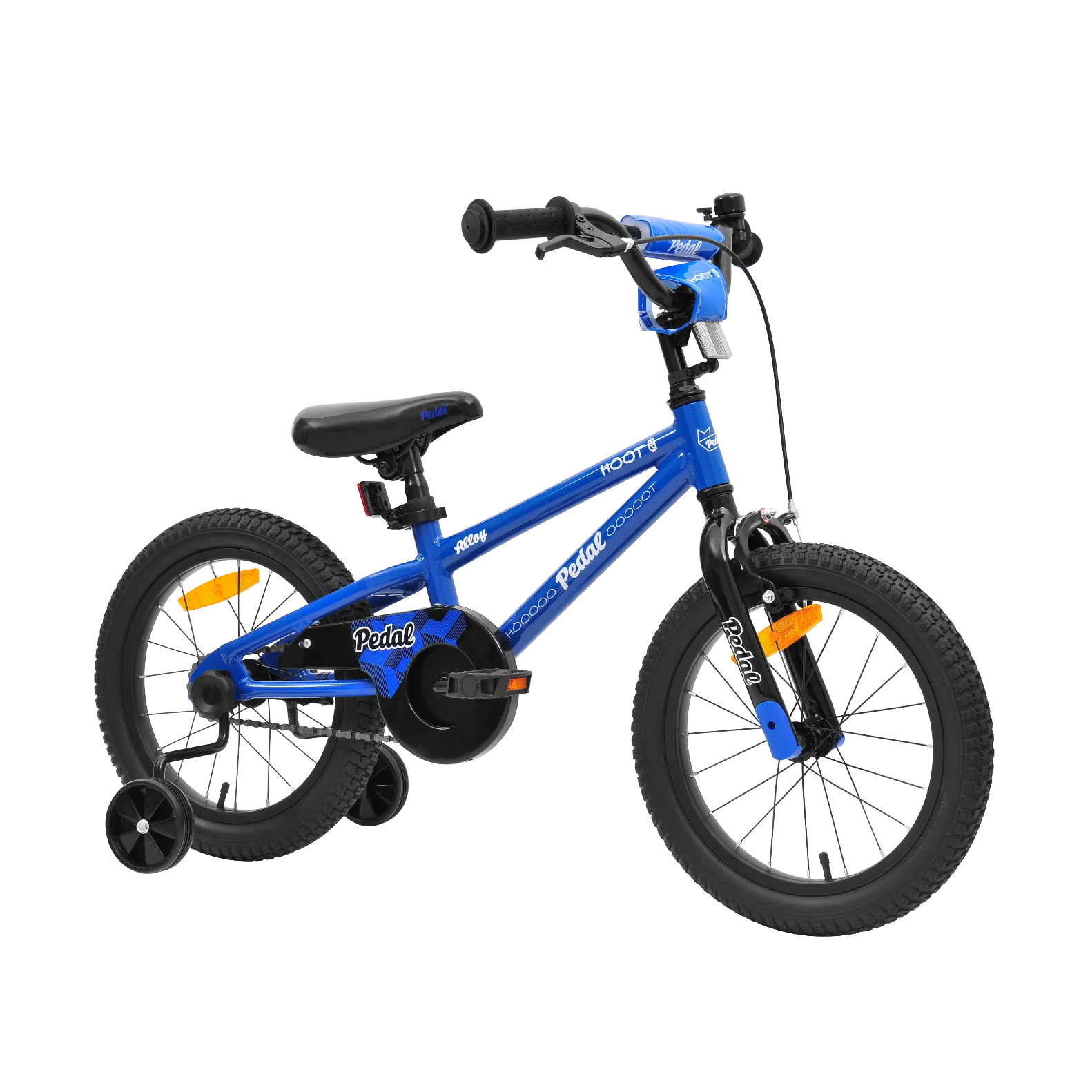 Pedal Hoot Kids Bike 16 Inch Blue/Black - Image 2