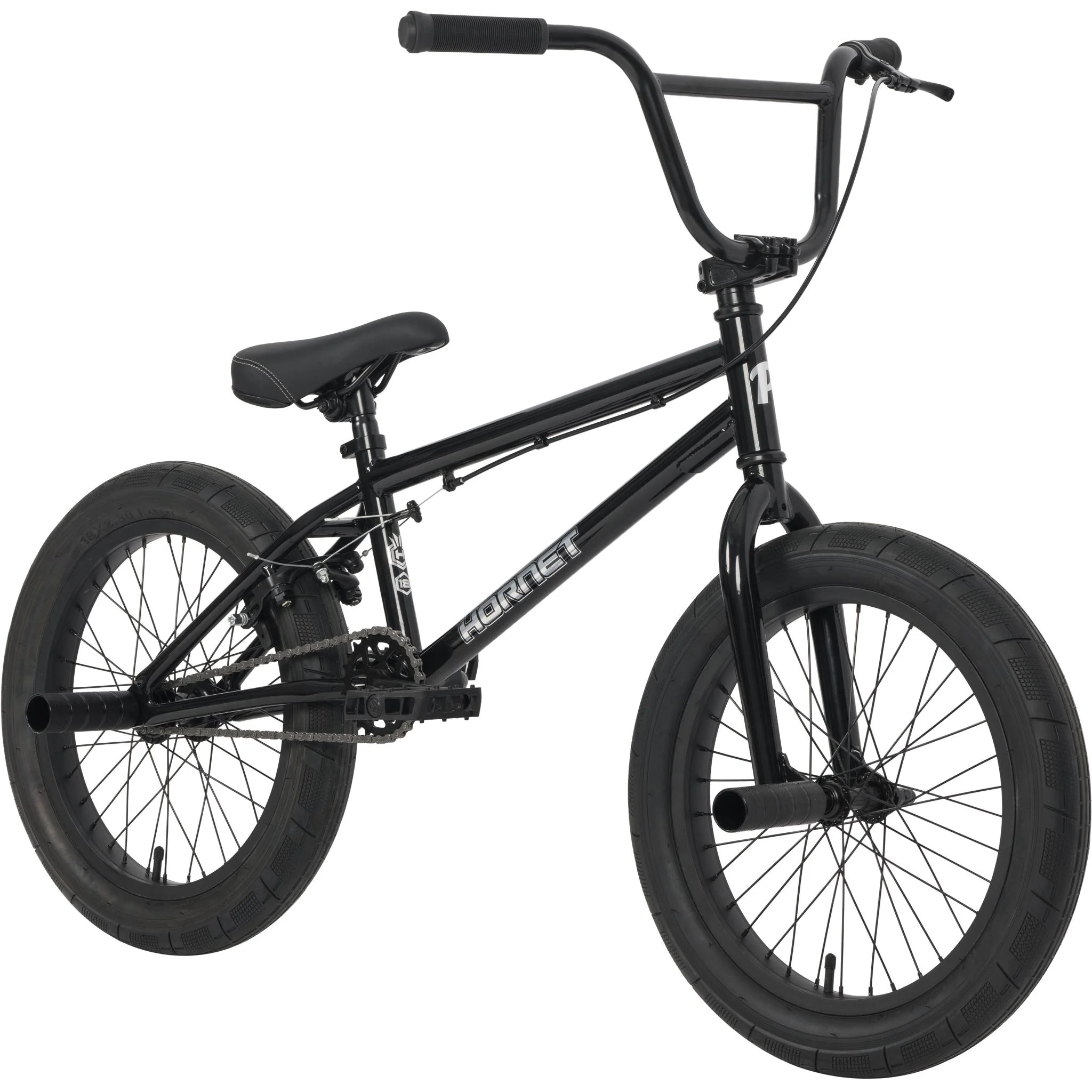 Pedal Hornet 2 18'' Kids BMX Bike Gloss Black - Image 2