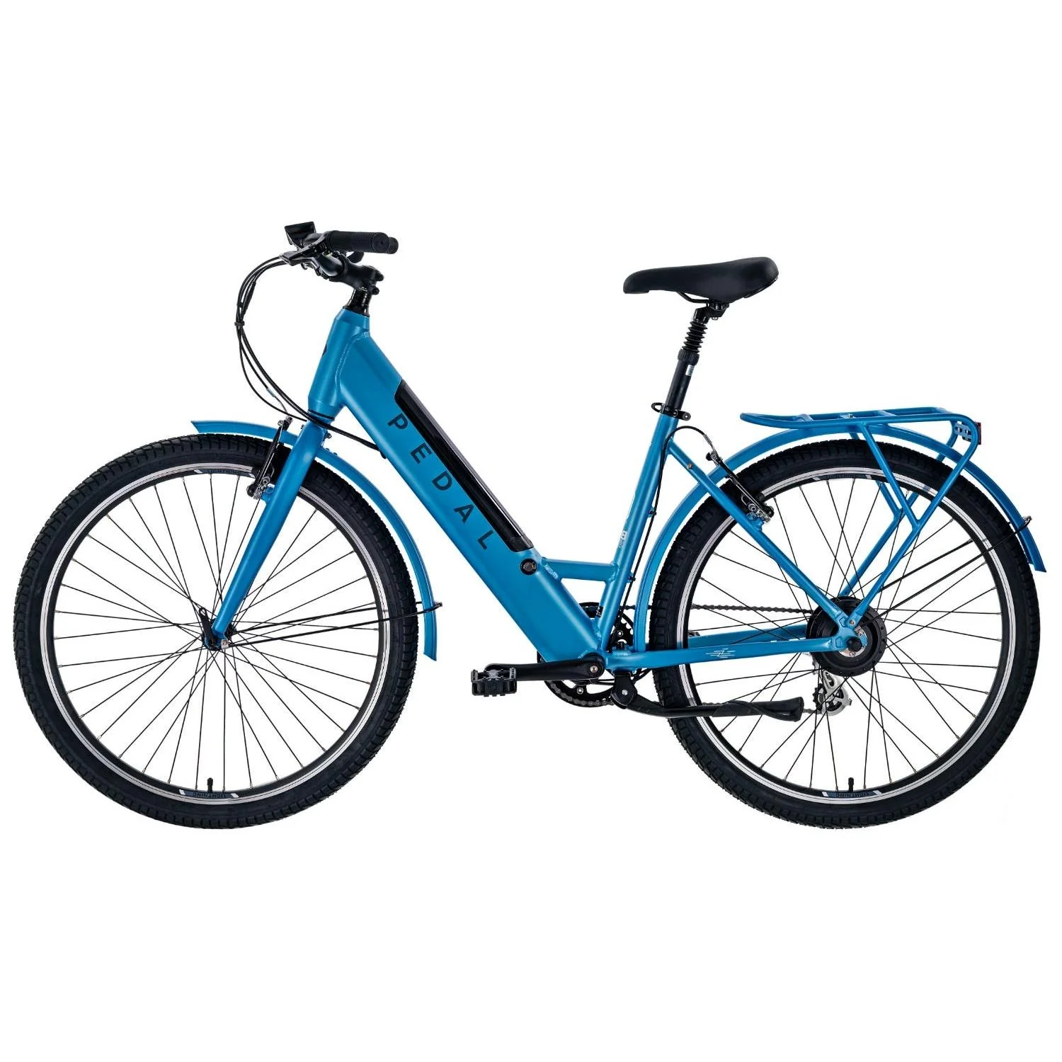 Pedal Lightning 27.5'' Step Through Electric Hybrid Bike Light Blue - Image 2