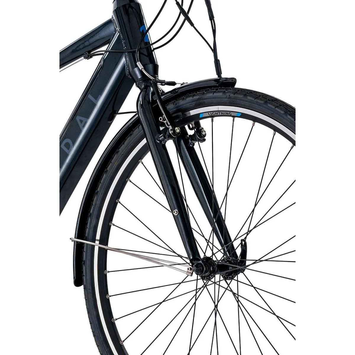 Pedal Lightning 700C Electric Hybrid Bike Black - Image 8