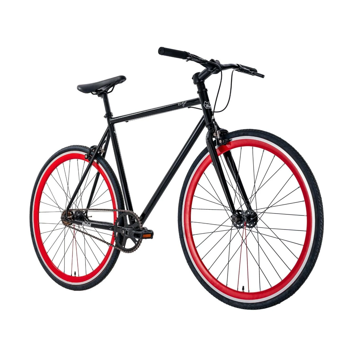 Pedal Messenger Tokyo Fixie Bike Black - Image 3