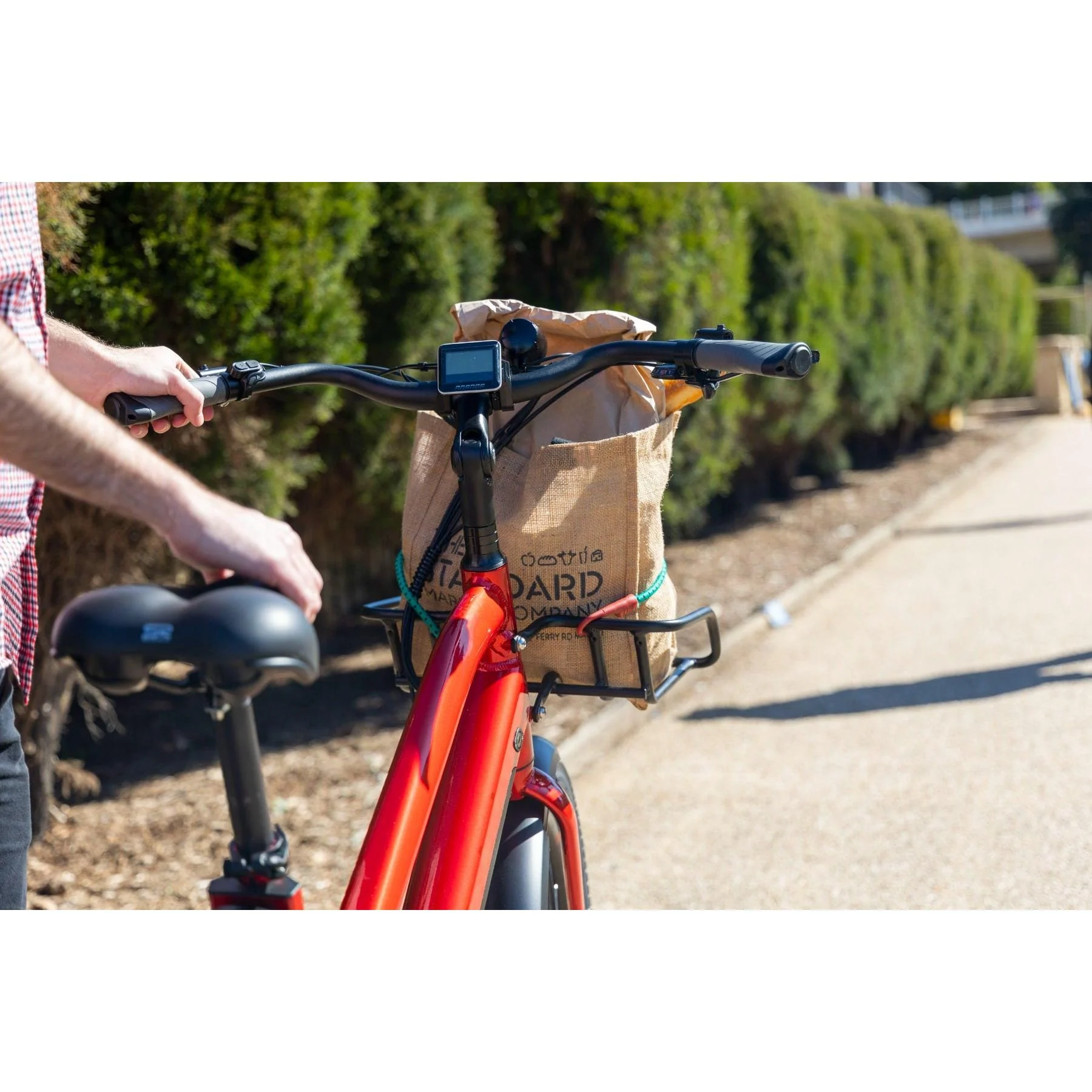 Pedal Packer Electric Cargo Bike Bright Red - Image 6