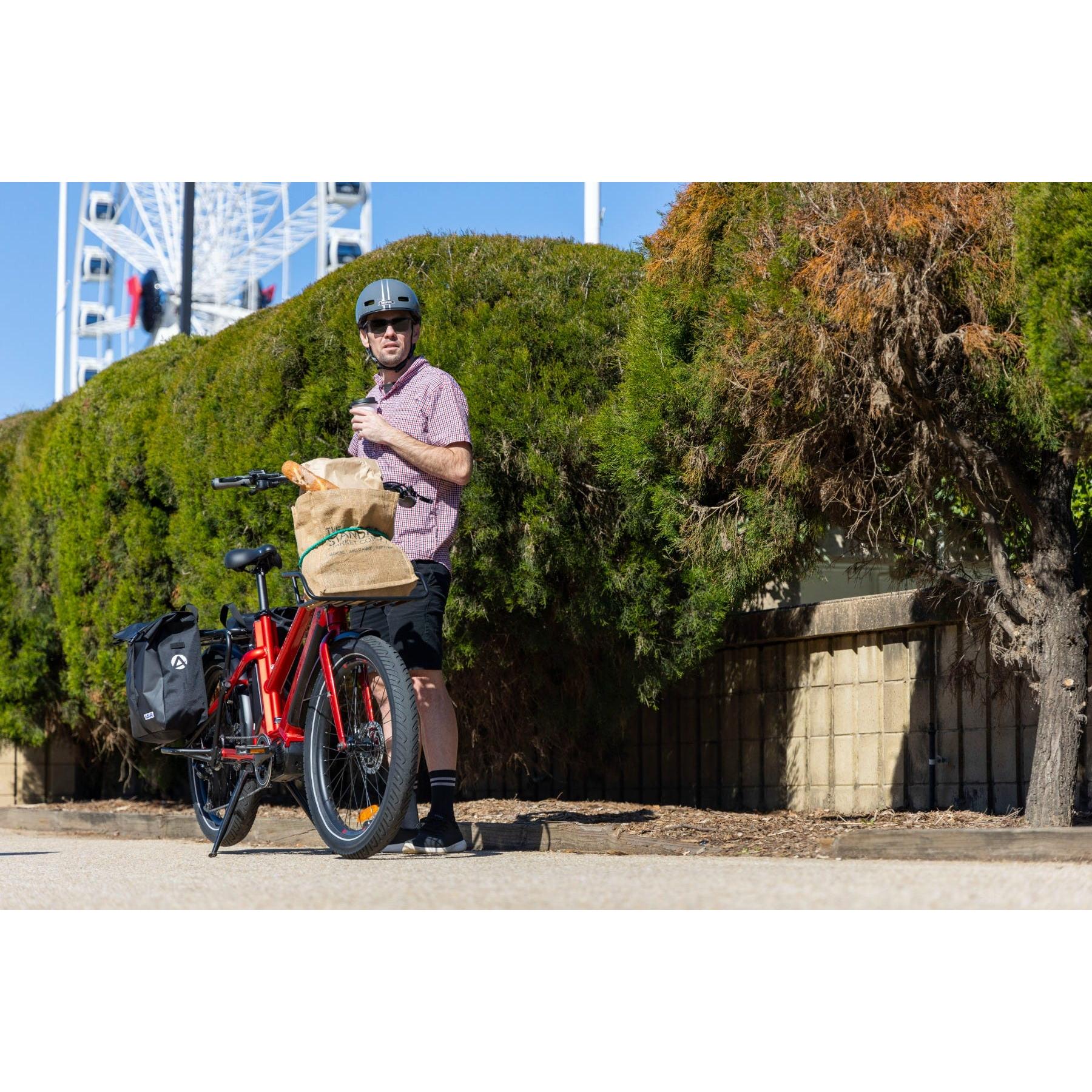Pedal Packer Electric Cargo Bike Bright Red - Image 7