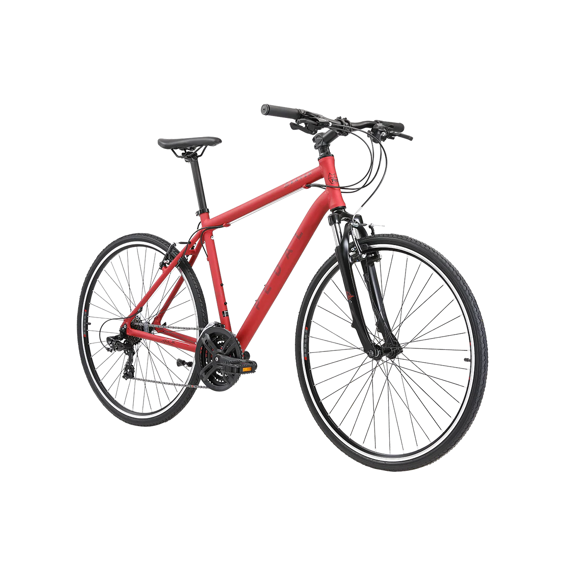 Pedal Raven 2 Hybrid Bike Red - Image 2
