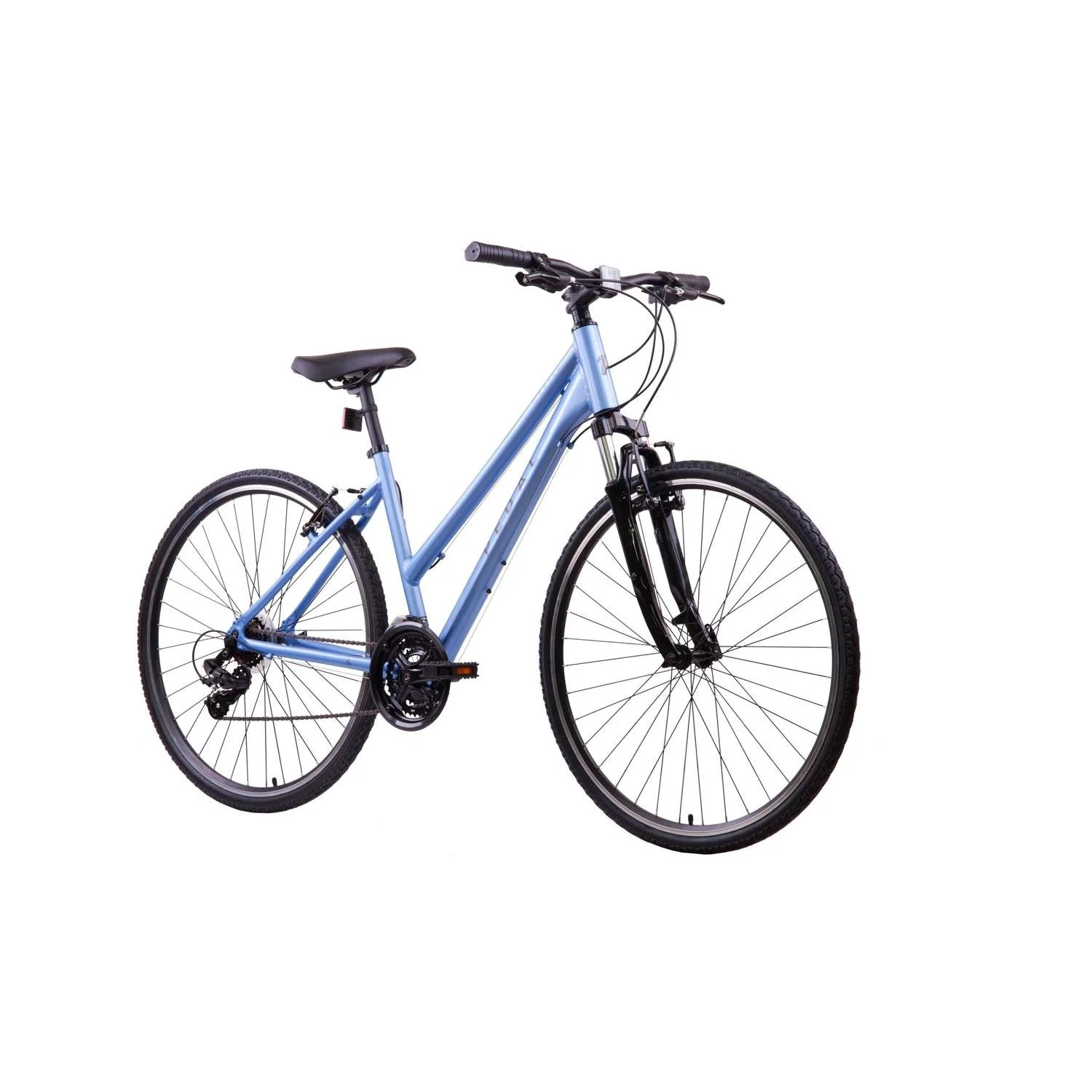 Pedal Raven 3 Trapeze Hybrid Bike Silver - Image 4