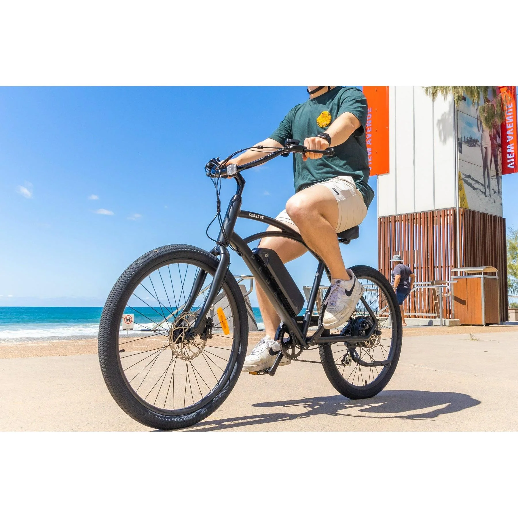 Pedal Seahawk Electric Cruiser Bike Black - Image 5