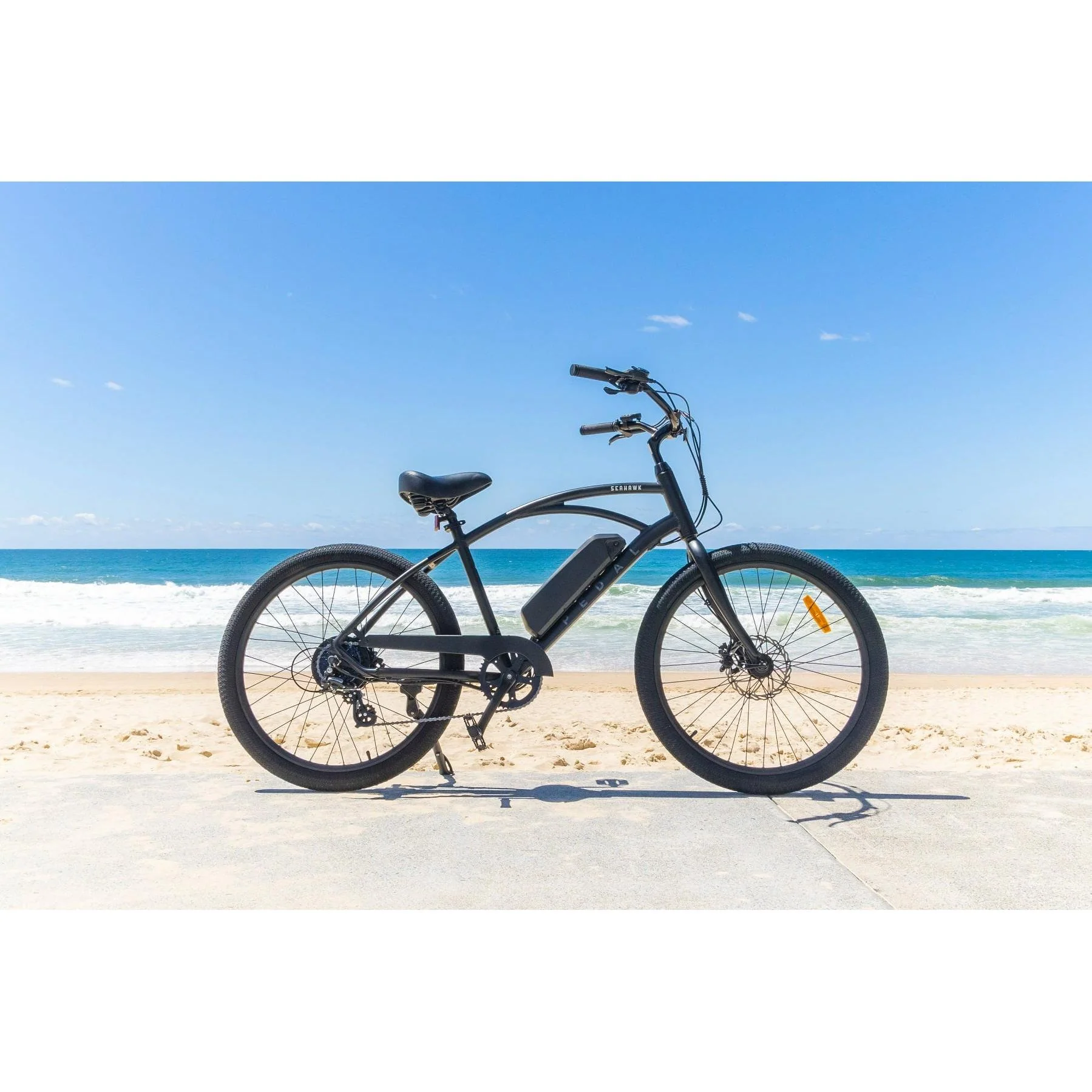 Pedal Seahawk Electric Cruiser Bike Black - Image 7