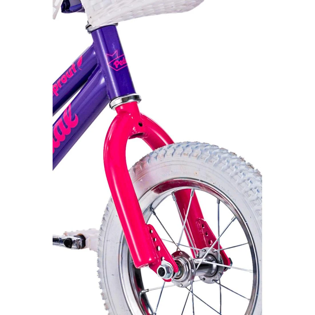 Pedal Sprout Steel Kids Bike Pink/Purple - Image 11