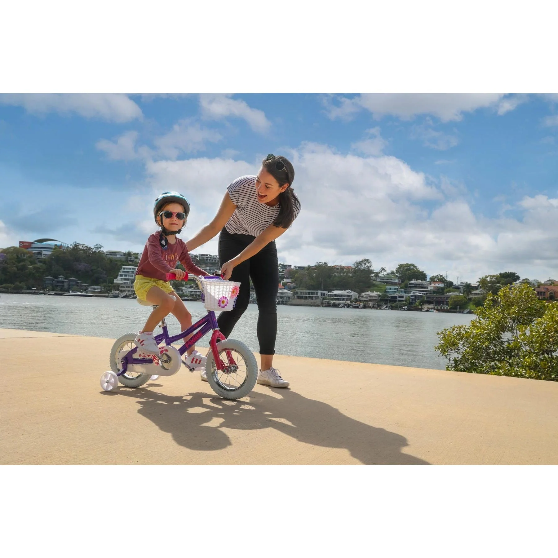 Pedal Sprout Steel Kids Bike Pink/Purple - Image 3