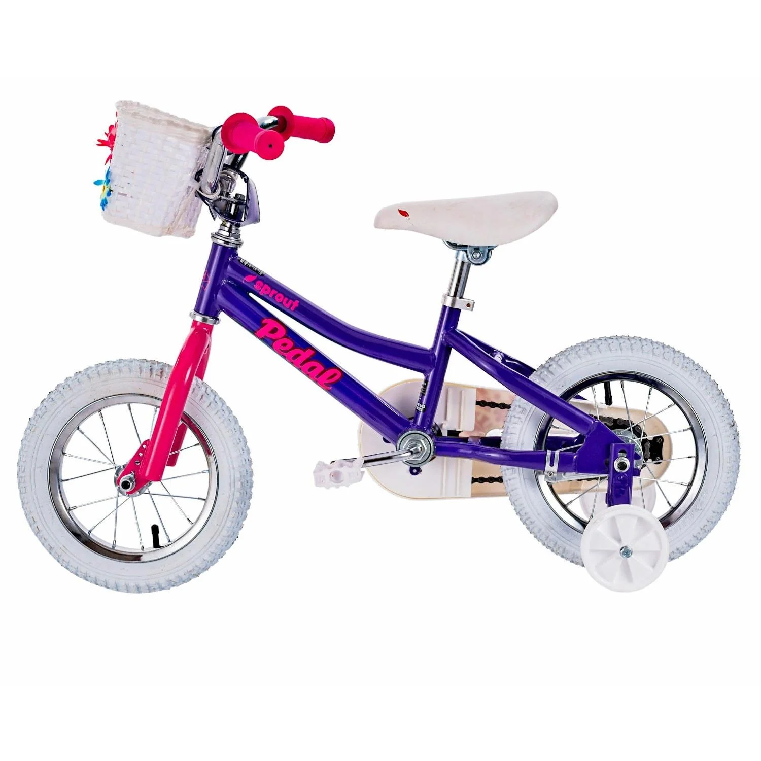 Pedal Sprout Steel Kids Bike Pink/Purple - Image 5