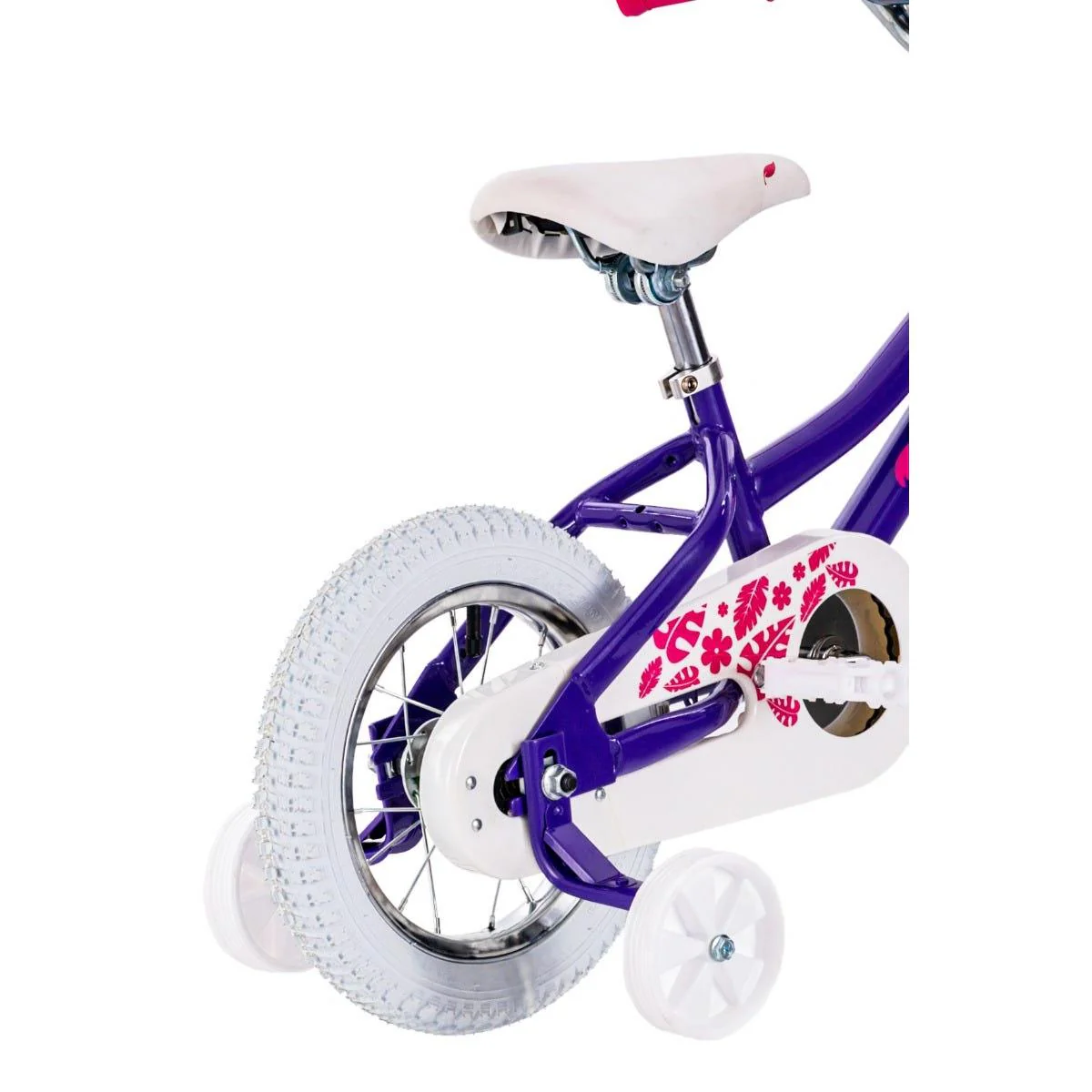 Pedal Sprout Steel Kids Bike Pink/Purple - Image 8