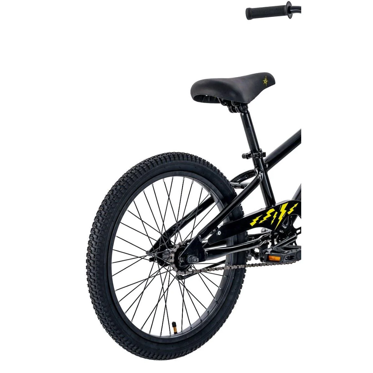 Pedal Strike Steel Kids Bike Black/Yellow - Image 8