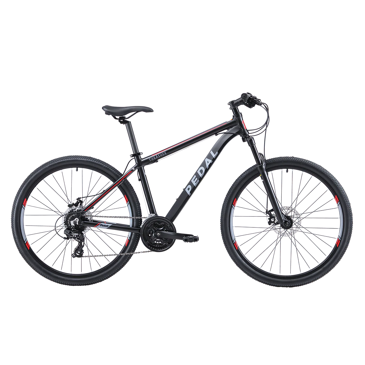Pedal Thrasher 2 Mountain Bike Black/Red