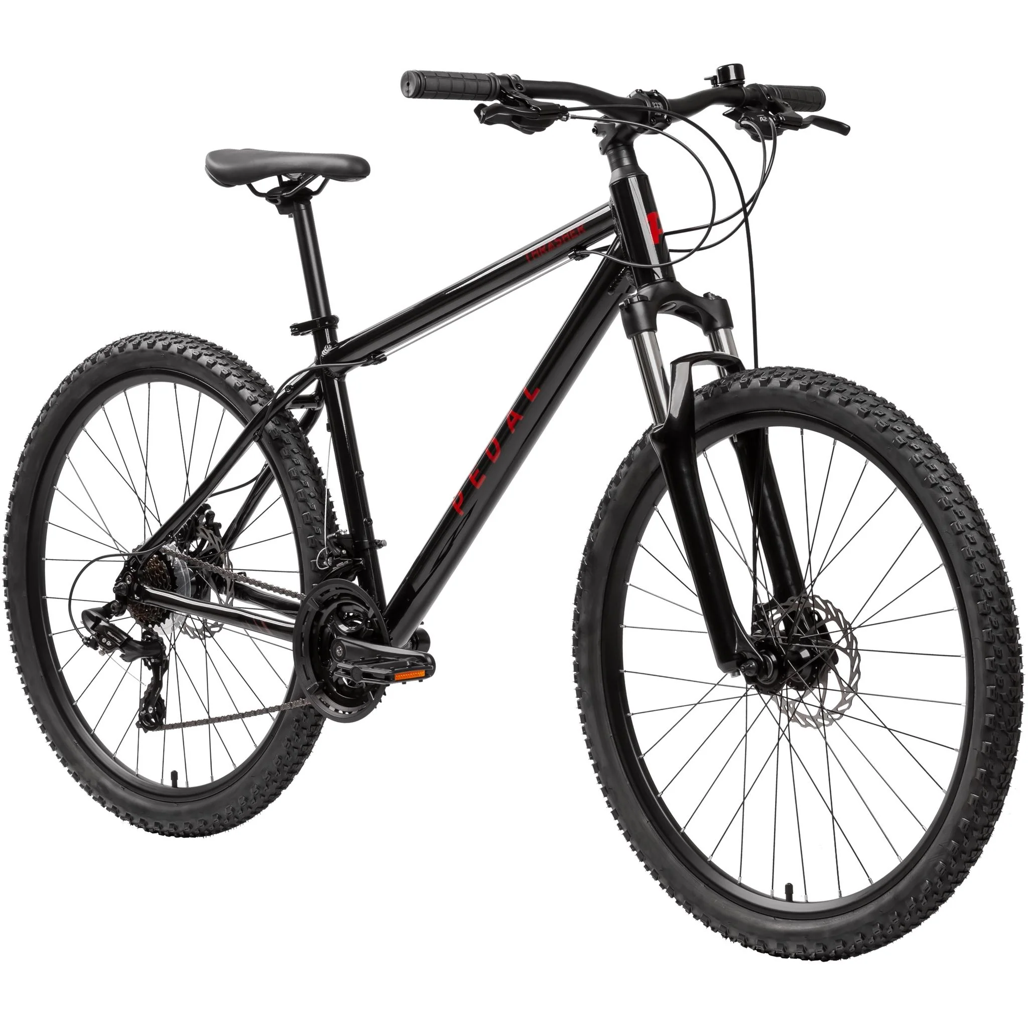 Pedal Thrasher 4 Hardtail Mountain Bike Gloss Black/Red - Image 2