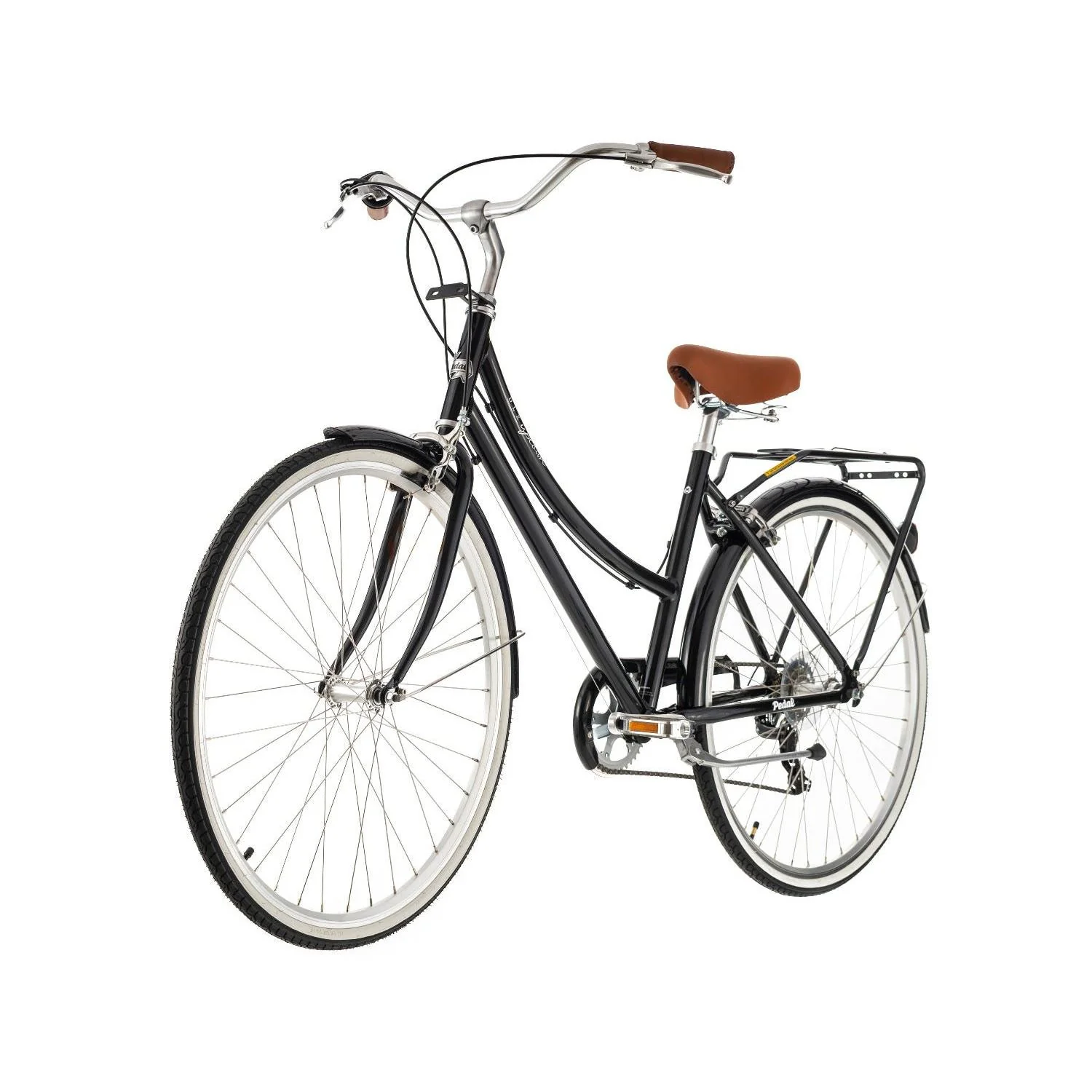 Pedal Uptown DLX Vintage Cruiser Bike Black - Image 3