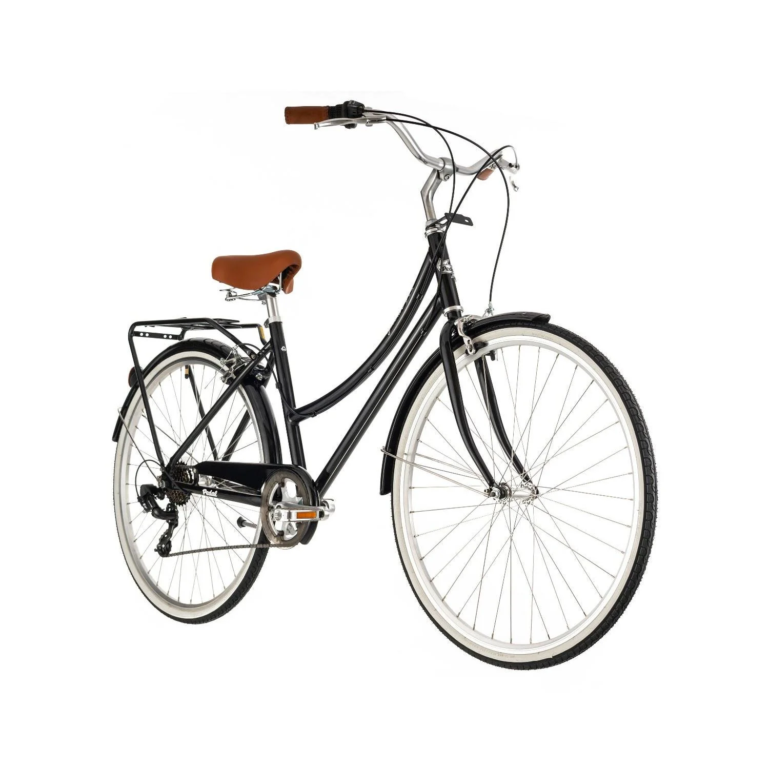 Pedal Uptown DLX Vintage Cruiser Bike Black - Image 4