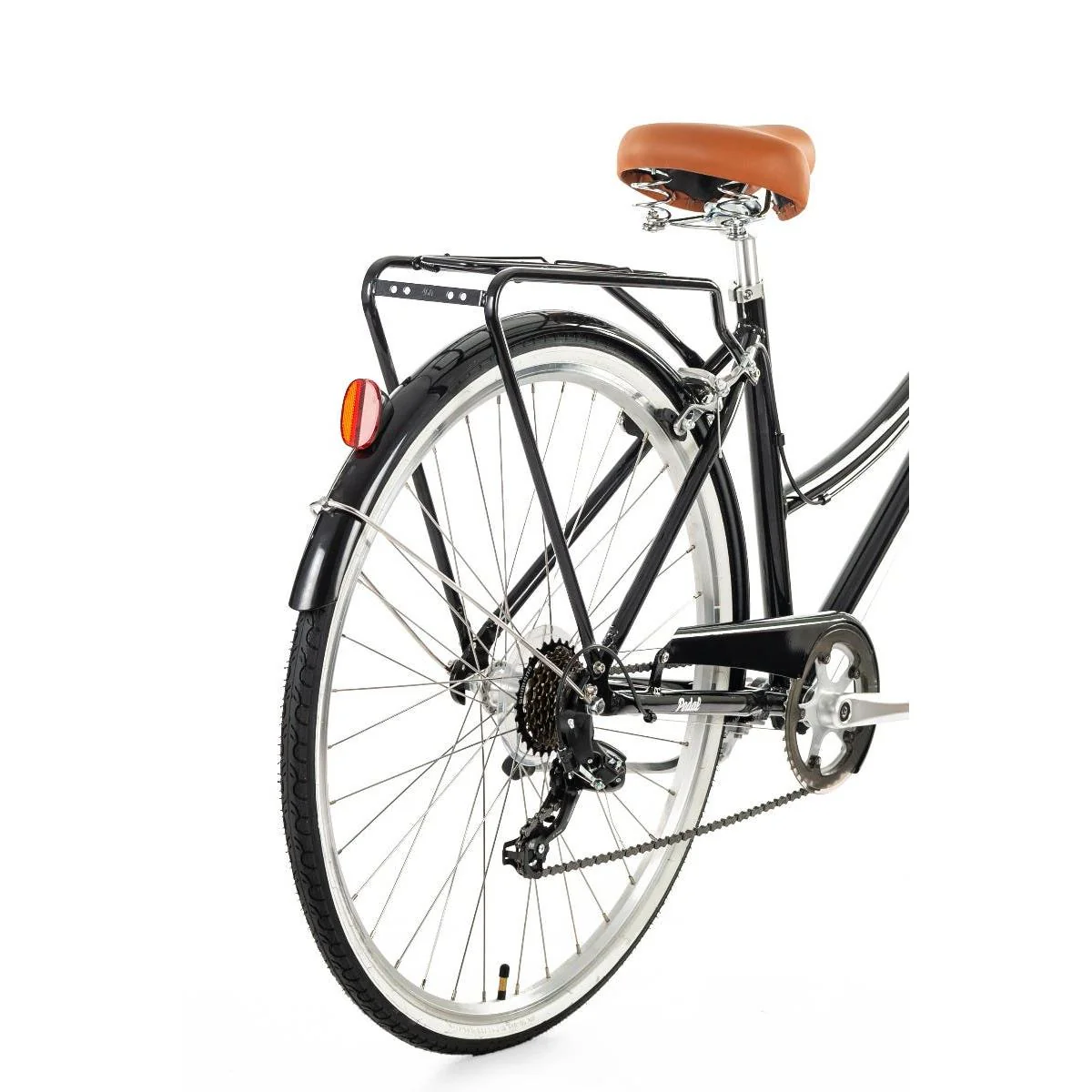 Pedal Uptown DLX Vintage Cruiser Bike Black - Image 7