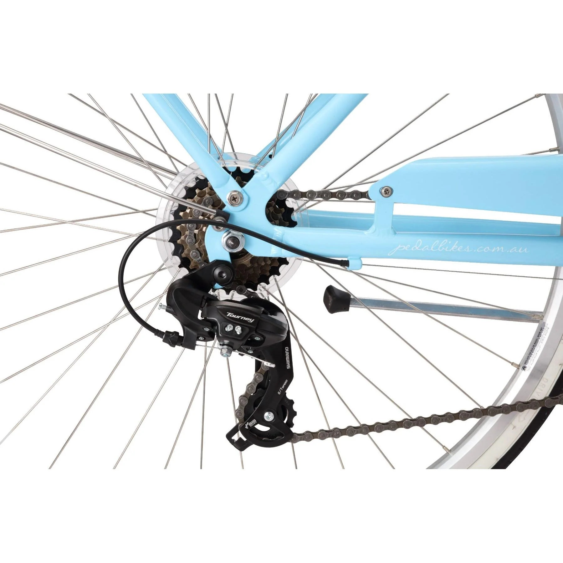 Pedal Uptown DLX Vintage Cruiser Bike Light Blue - Image 4