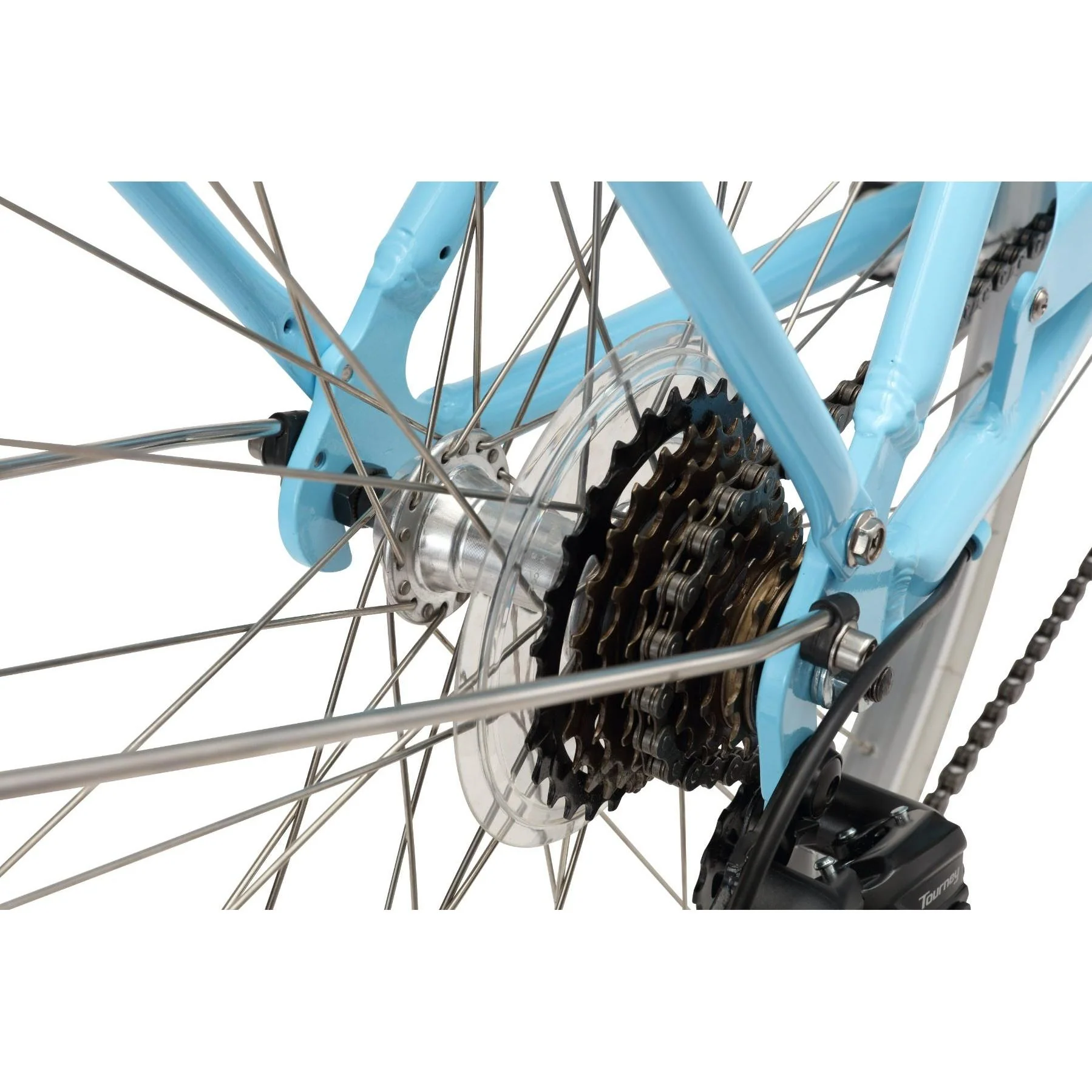 Pedal Uptown DLX Vintage Cruiser Bike Light Blue - Image 7